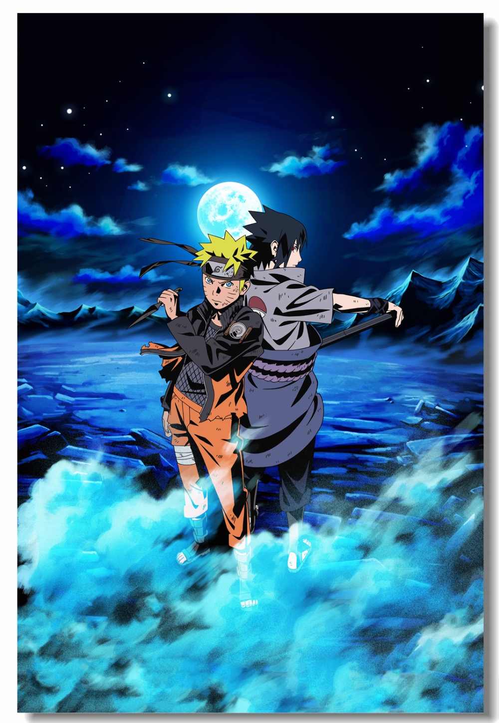 Anime Naruto Naruto All Characters Wallpaper 4k Canvas Poster Wall