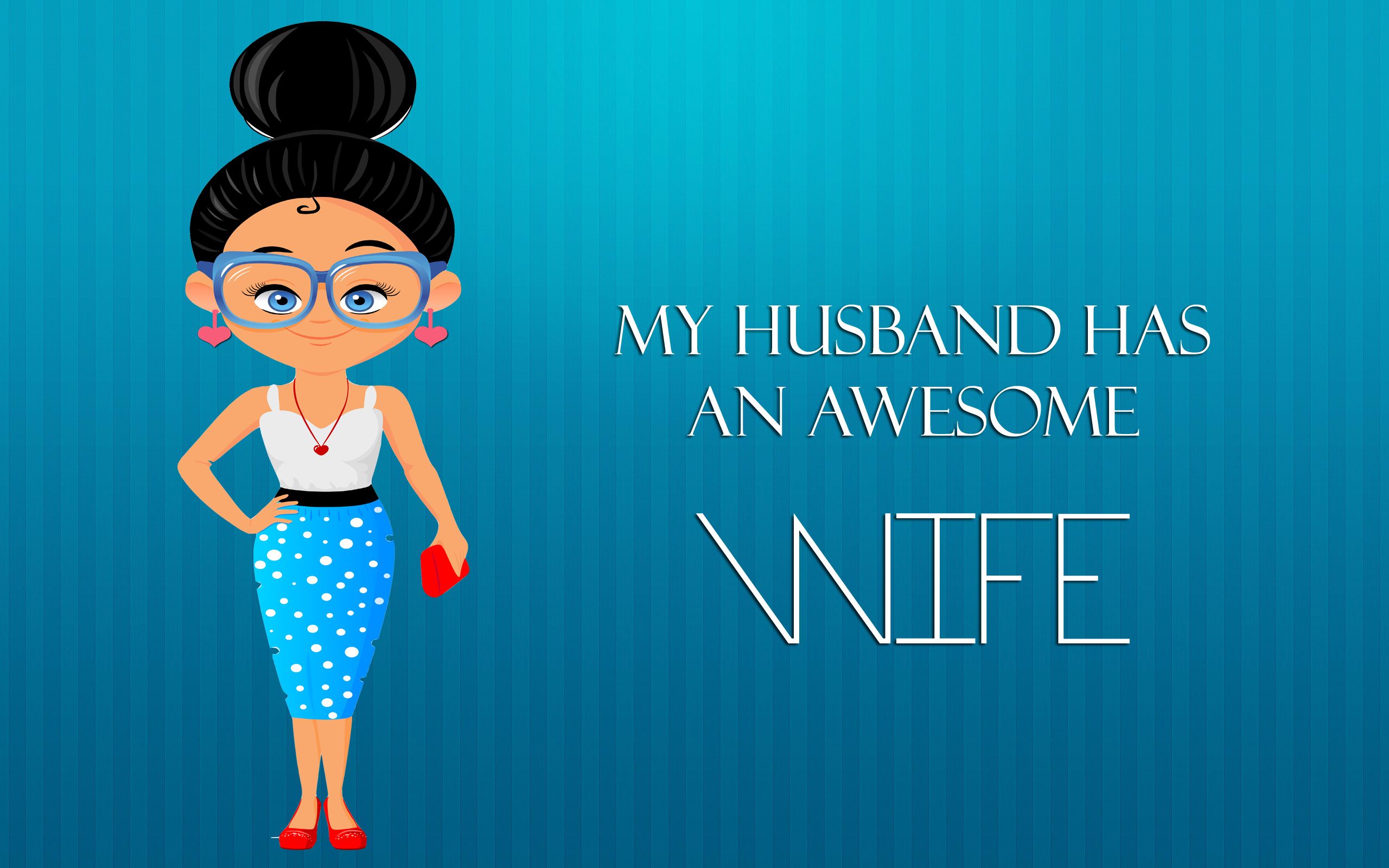 Husband Wife Cartoon Wallpaper