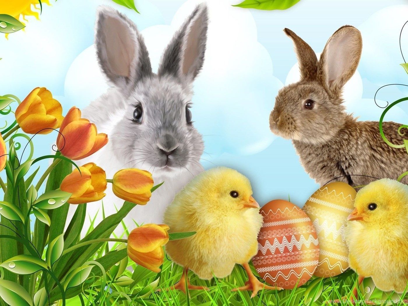 Happy Easter Desktop Wallpaper HD For Free Desktop Background