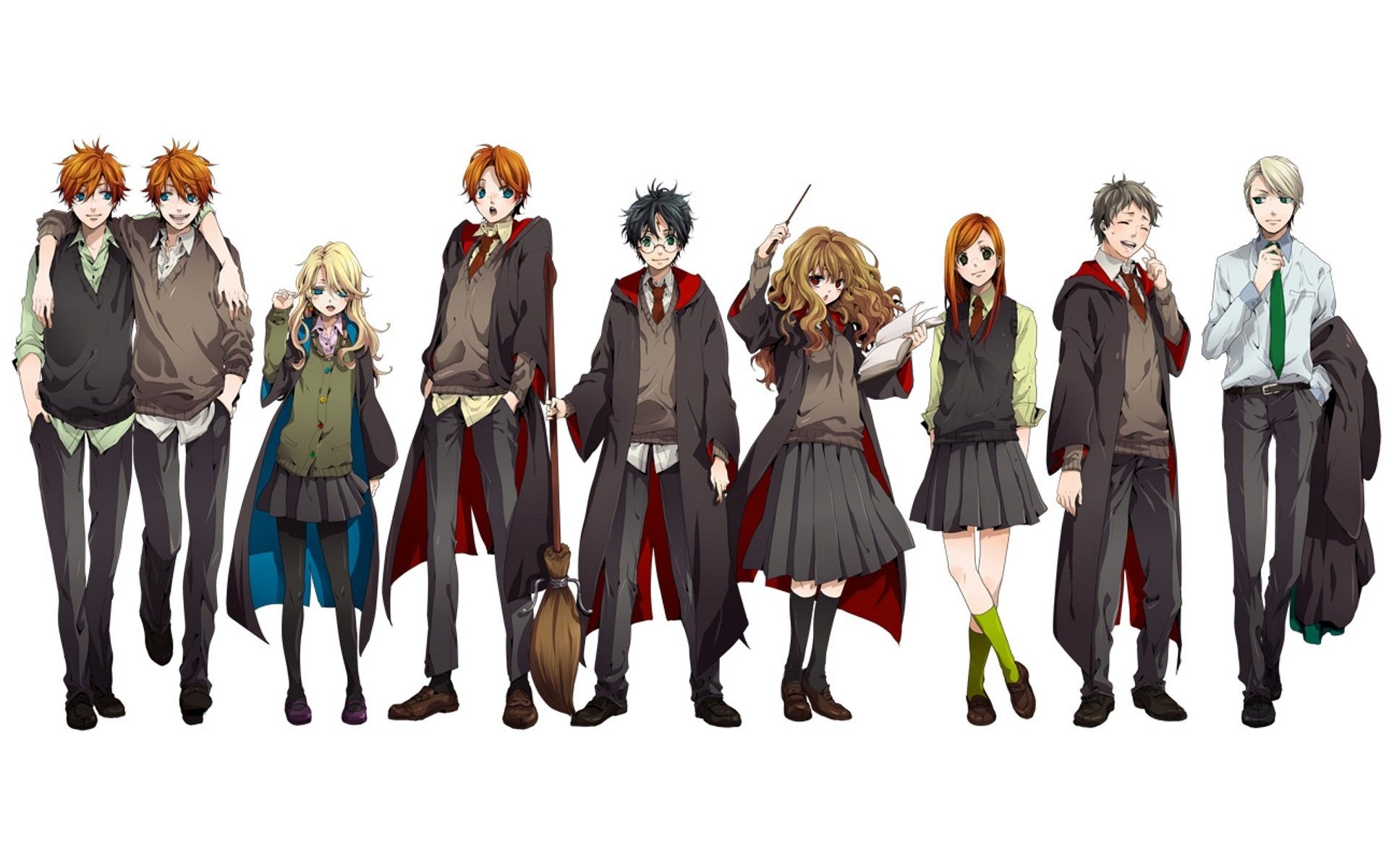 harry potter wizards wand luna lovegood anime hermione granger ginny weasley students ron weasley dr High Quality Wallpaper, High Definition Wallpaper