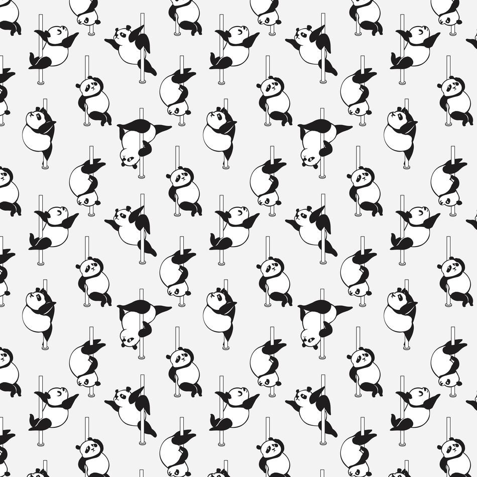 Panda Pole Dancing Club Art Print By Huebucket Small. Pole Dancing, Dance Wallpaper, Pole Art
