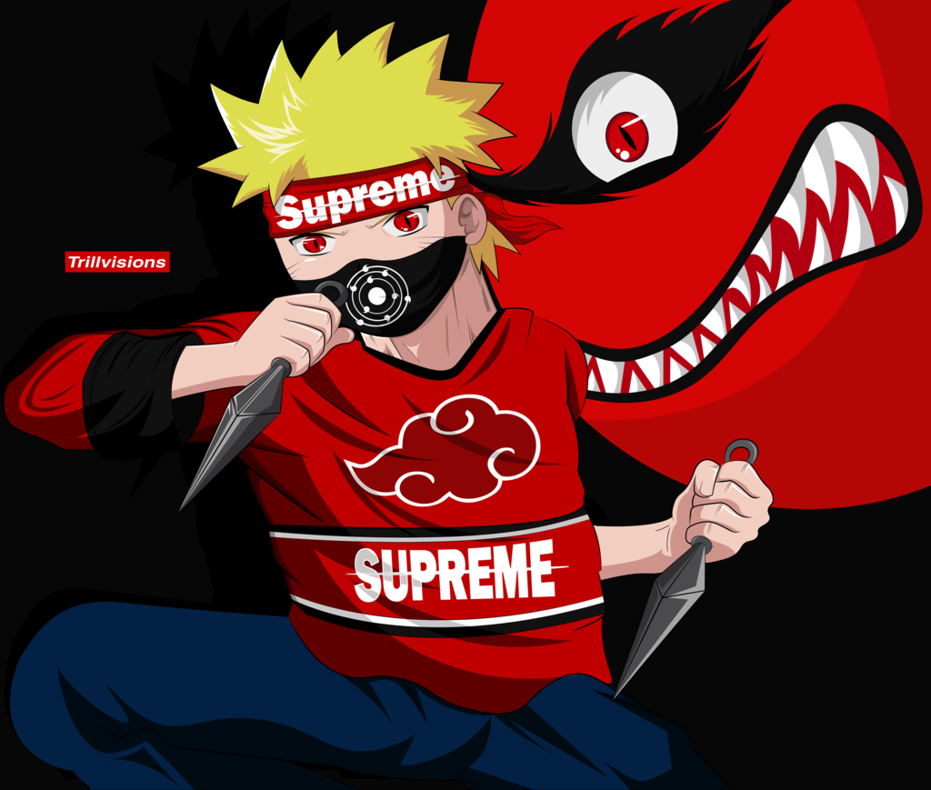 Kakashi BAPE Supreme Dope Cartoon