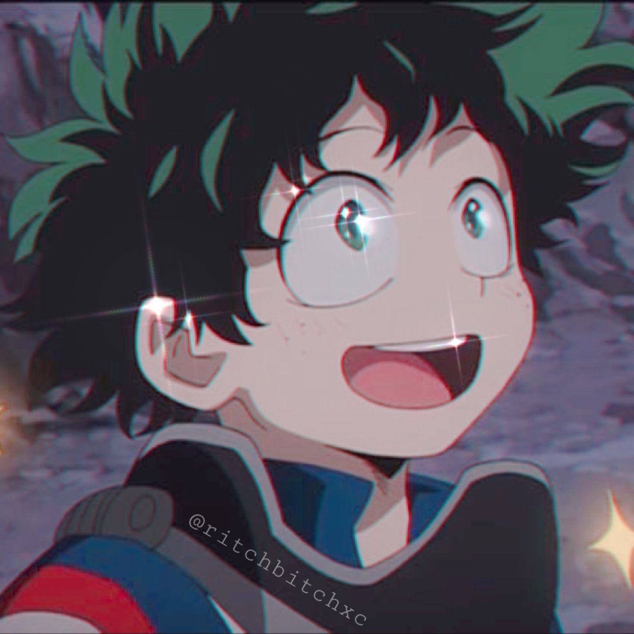 Featured image of post View 16 Aesthetic Anime Deku Glitter Pfp