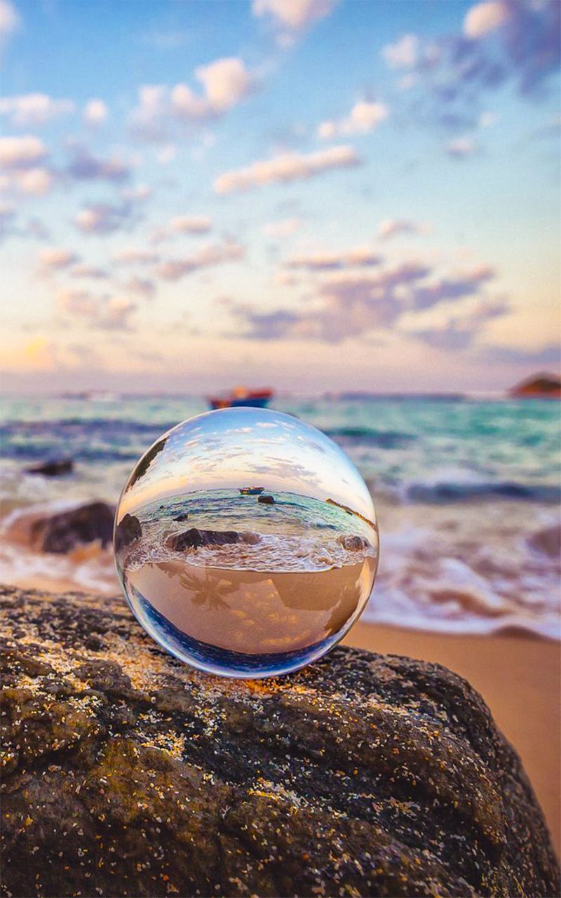 glass balls wallpaper for android. Reflection photography, Nature photography, Amazing photography