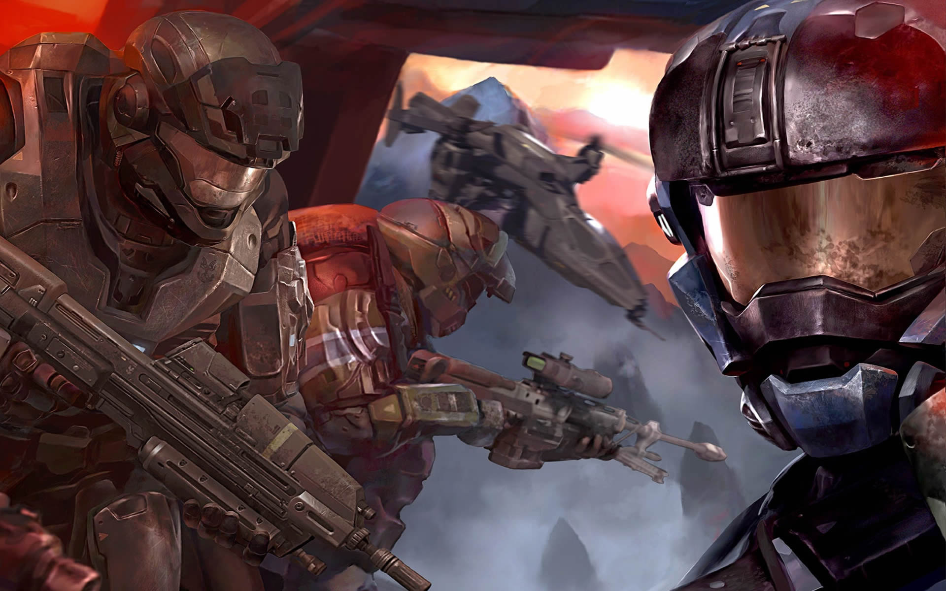 Supersoldiers In Dropships Reach Wallpaper