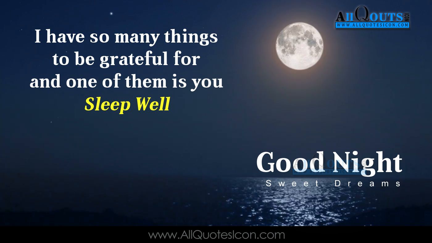 Good Night Sweet Dreams Quotes In English