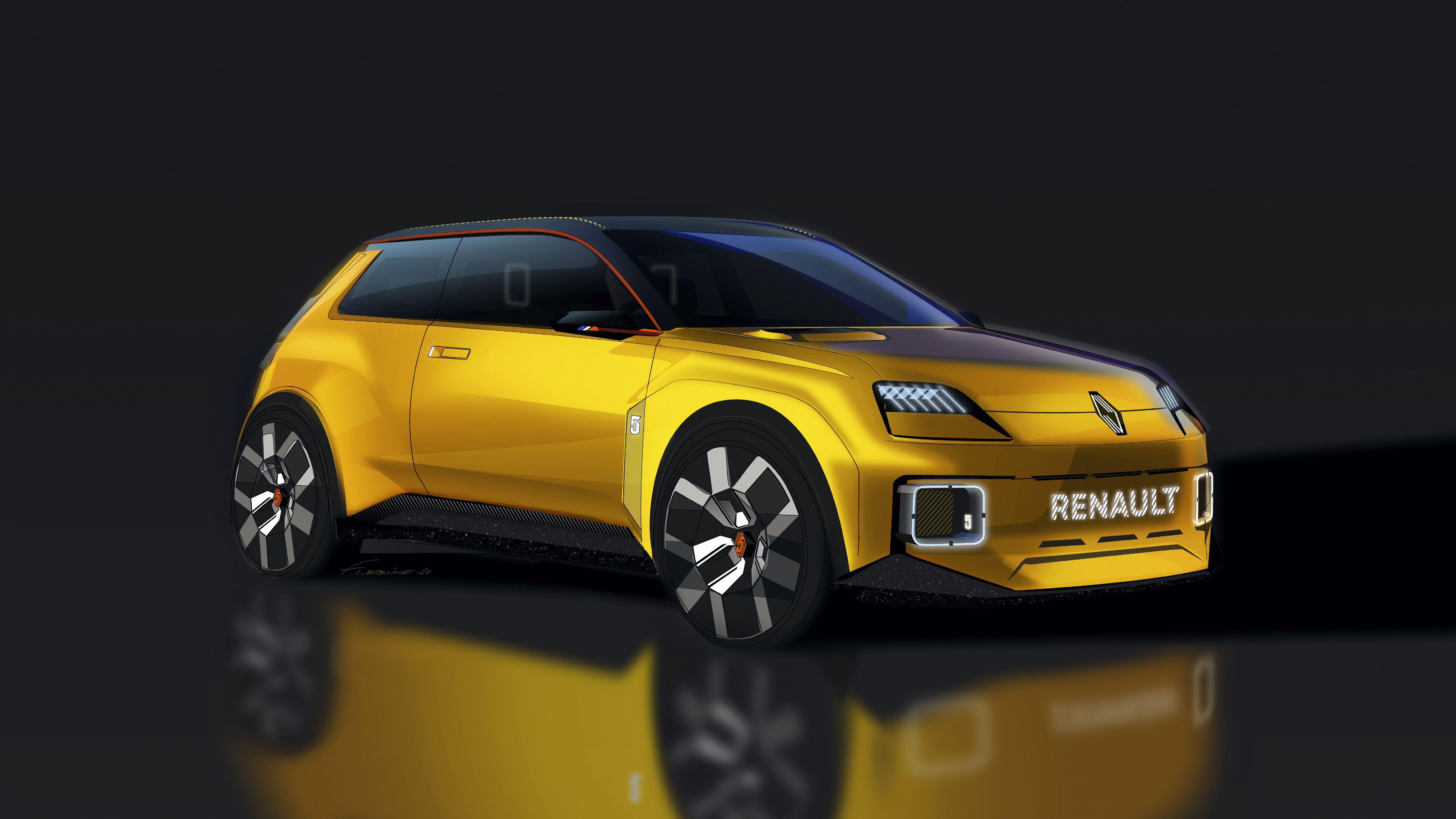 Renault 5 Prototype 2021 5K Wallpaper. HD Car Wallpaper