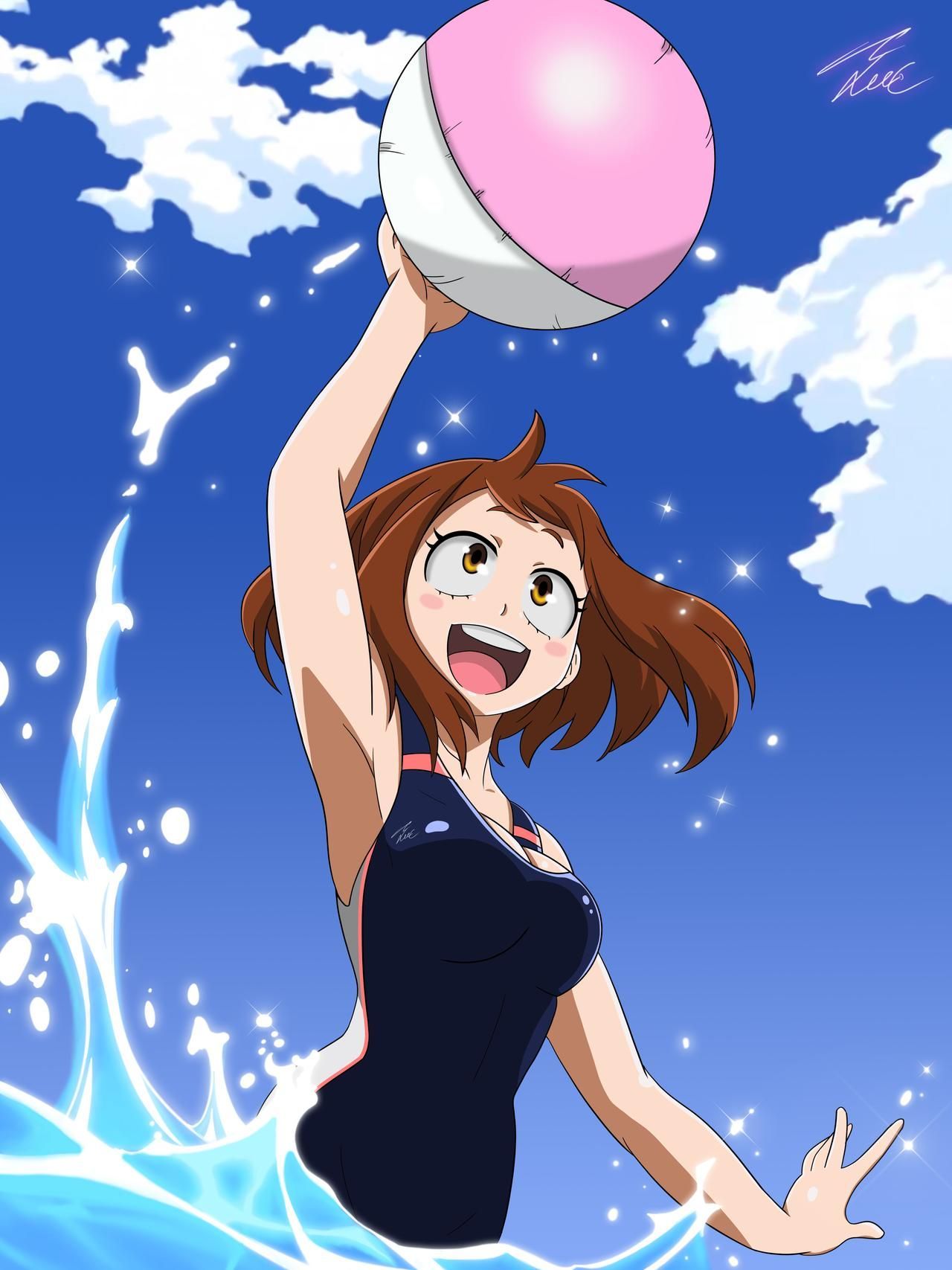 Ochaco Uraraka By Unique Shadow. Hero, My Hero, Anime Wallpaper