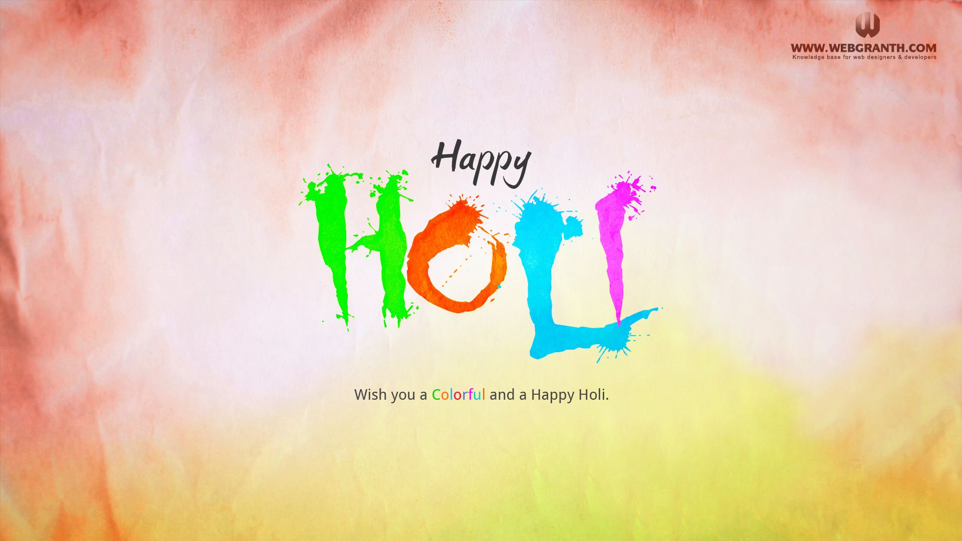 Full Screen Holi Desktop Background HD Happy Holi HD Wallpaper