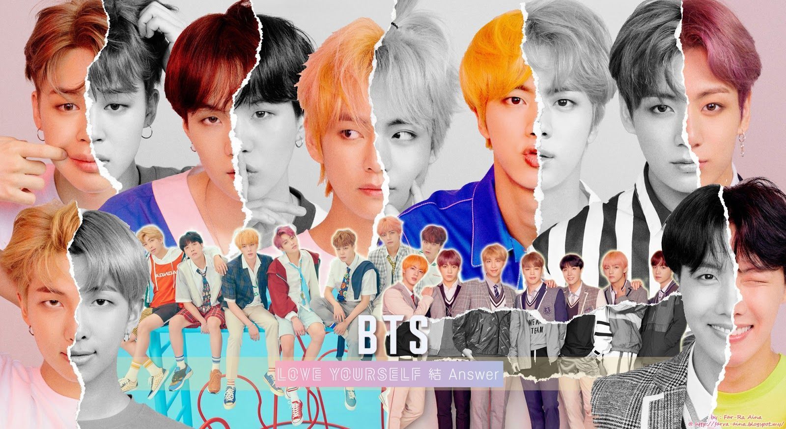 Desktop Wallpaper Bts Collage