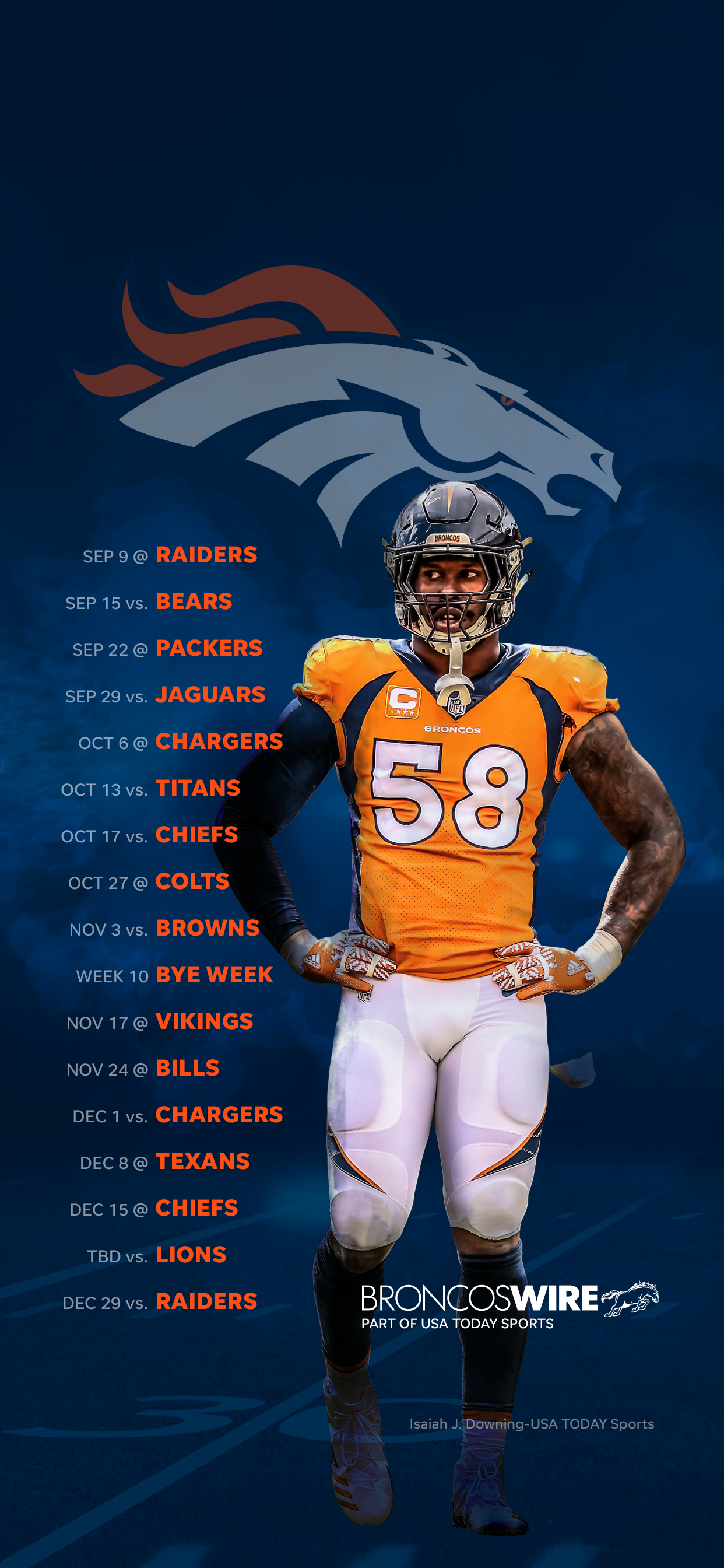 Denver Broncos on X: New season, new wallpaper. More player wallpapers 