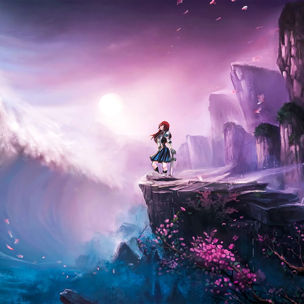 Anime Girl Spring Japan Art Illustration Wallpaper