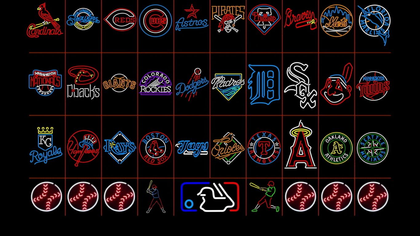Free download HD MLB Neon Logos Desktop Wallpaper Ventubecom [1440x900] for your Desktop, Mobile & Tablet. Explore MLB Logo Wallpaper. MLB Wallpaper, MLB Desktop Wallpaper