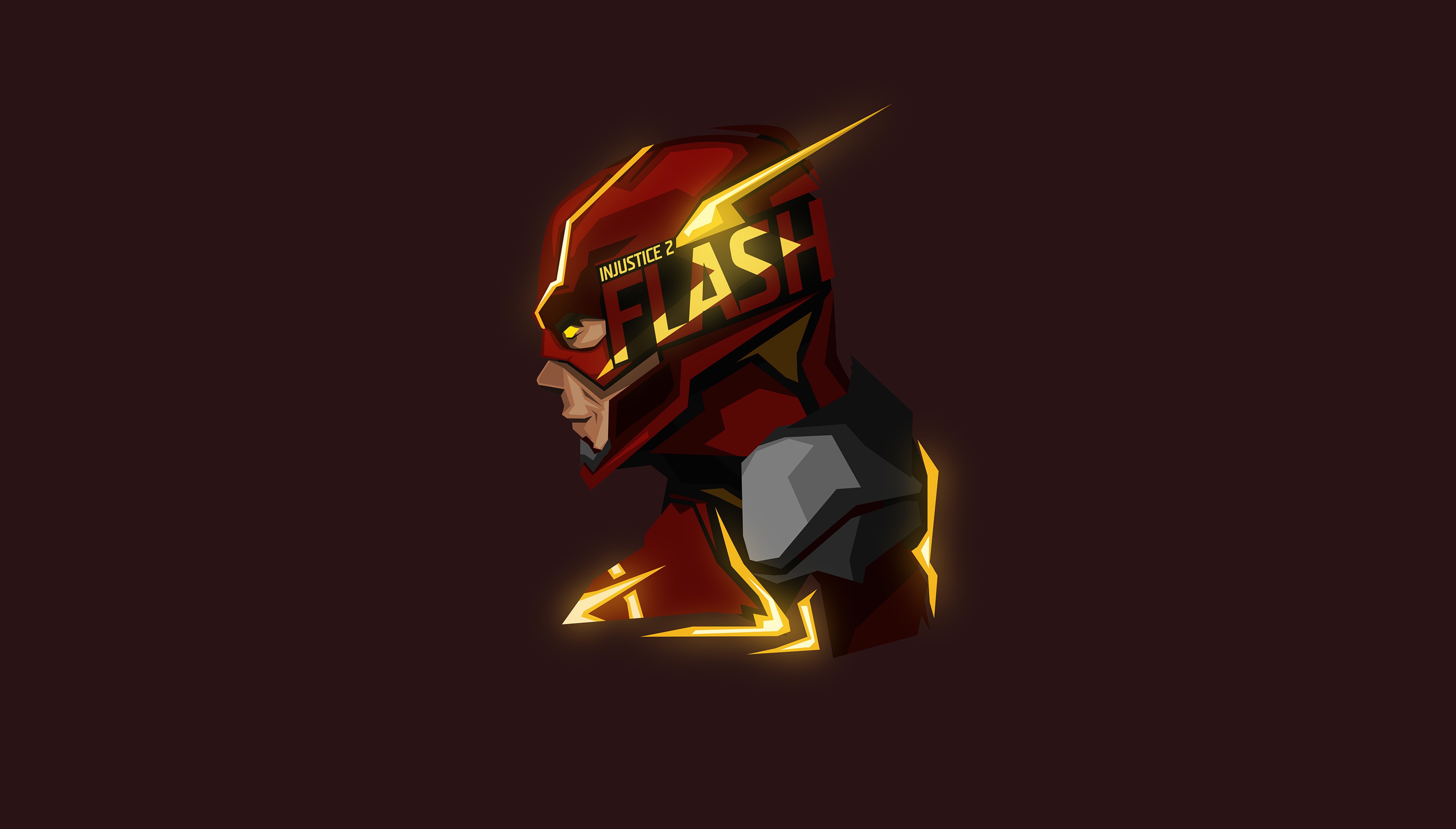 Flash Glowing Minimal 8k, HD Superheroes, 4k Wallpaper, Image, Background, Photo and Picture