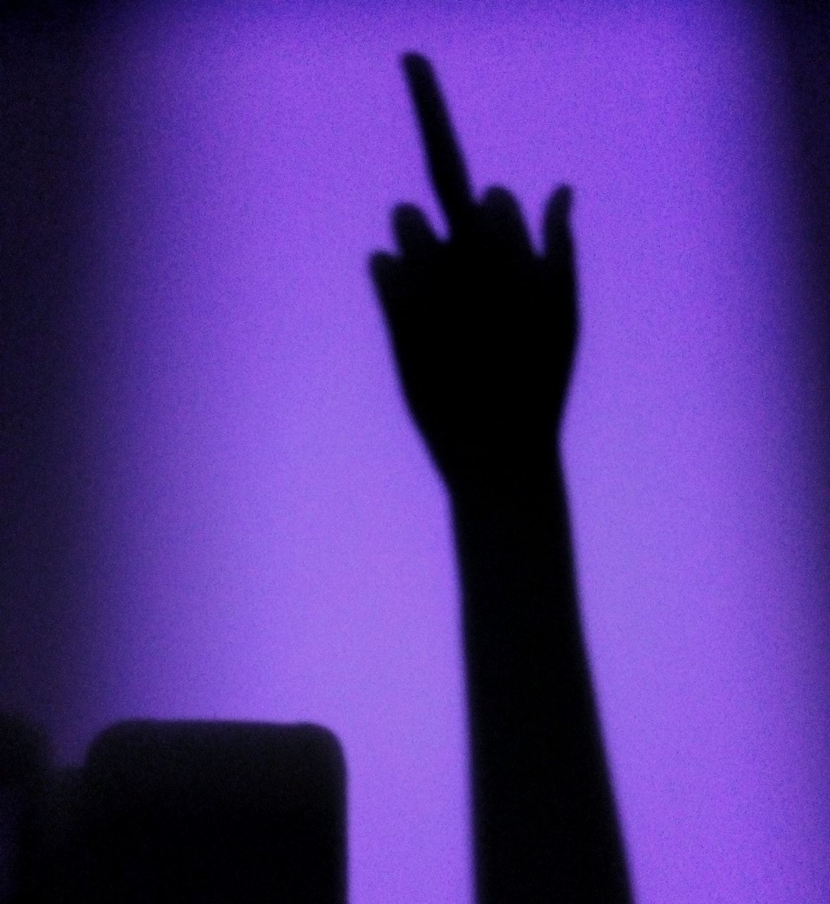 hand, rebel, middle finger and shadow