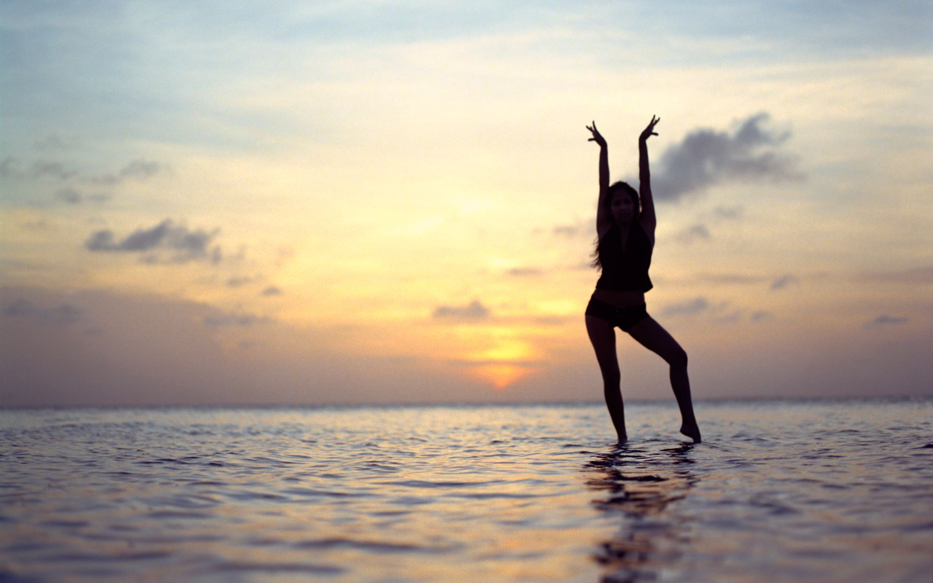 Beautiful Summer Girl Background