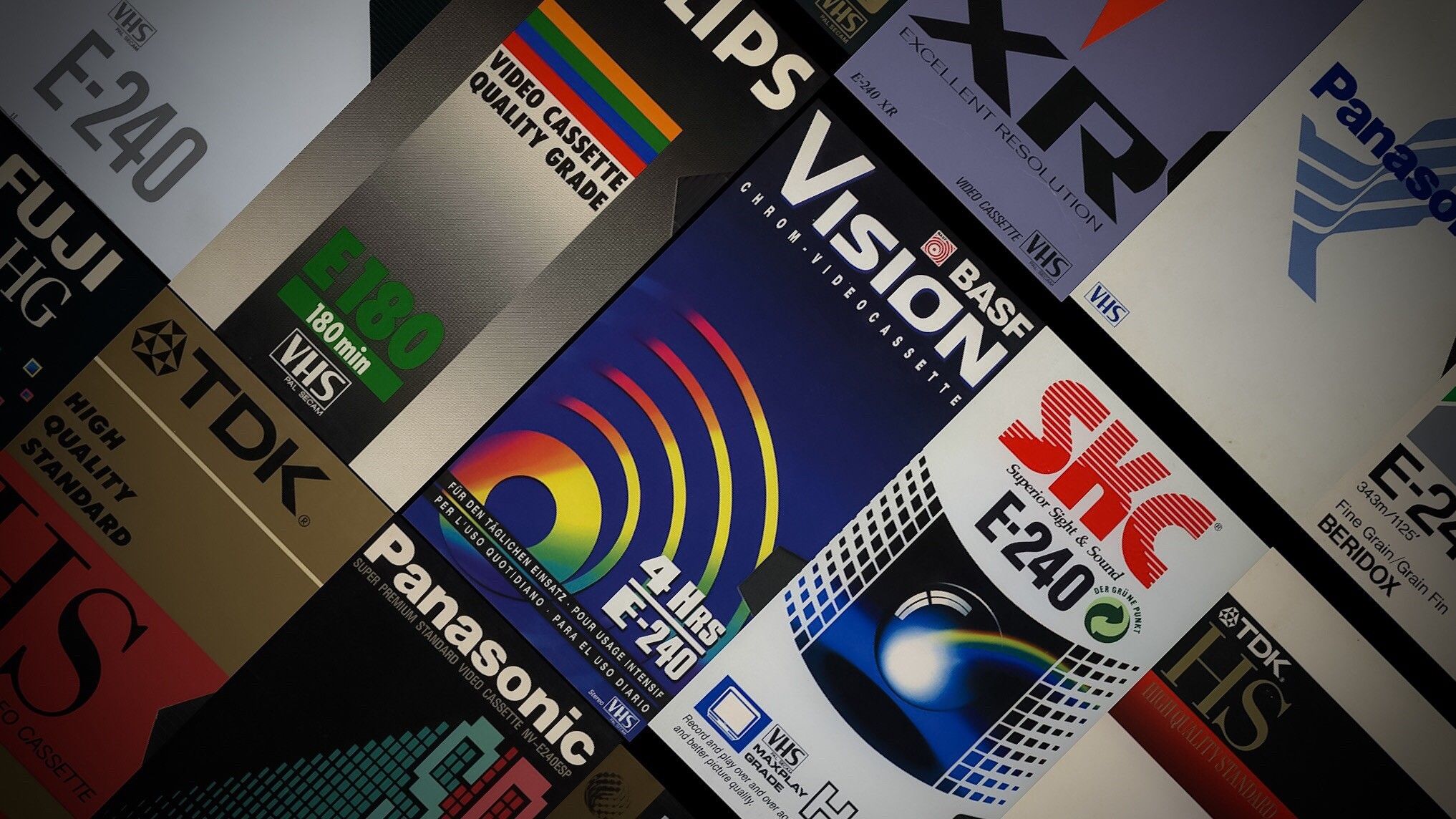 vhs tapes wallpaper