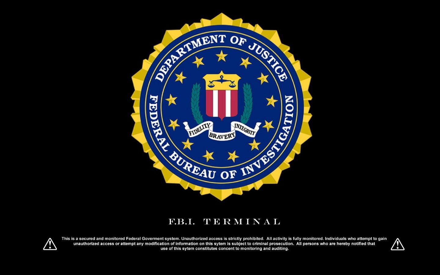 Computer: FBI logo, desktop wallpaper nr. 58616 by ii=Saadhu=ii