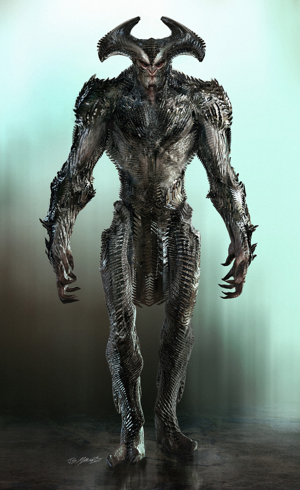 Steppenwolf Concept Art for Batman Vs Superman and Justice League, Jerad Marantz. Justice league, Superman vs darkseid, Alien concept art