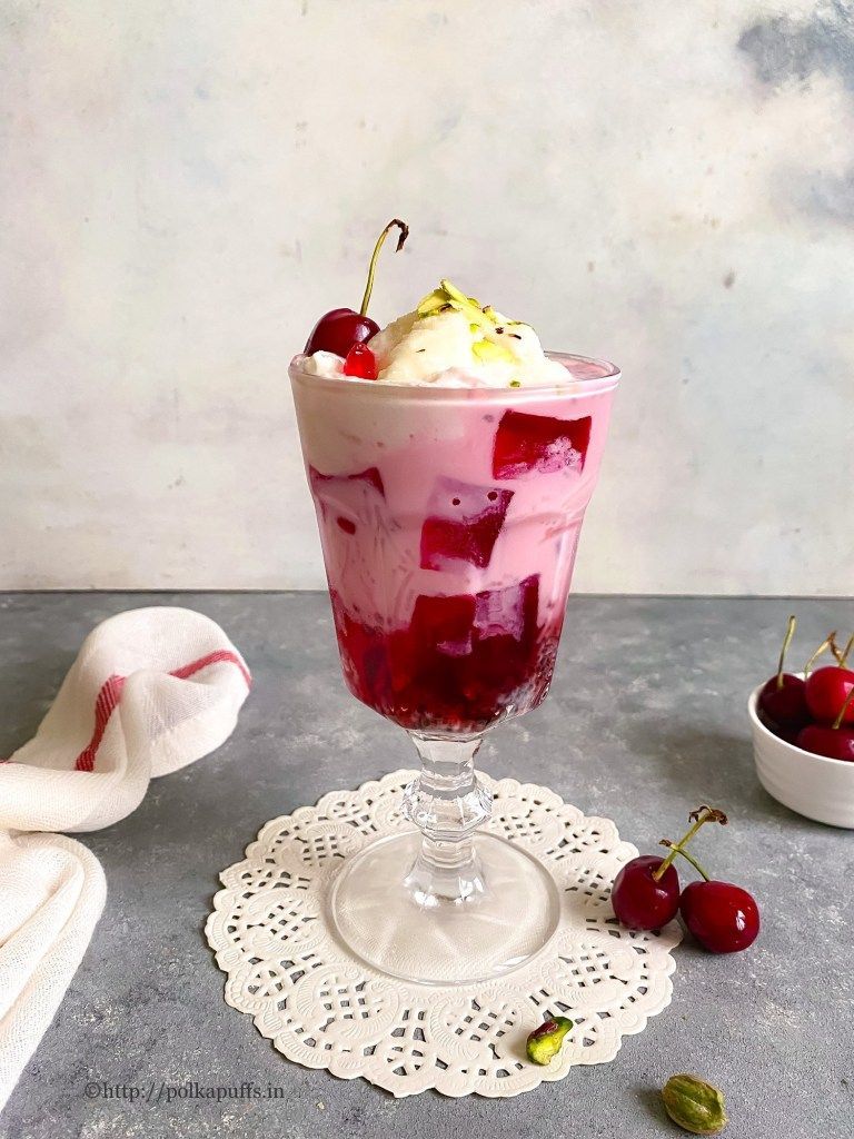 How to make Royal Falooda. Rose Falooda Puffs. Recipe. Falooda, Kulfi recipe, Asian desserts