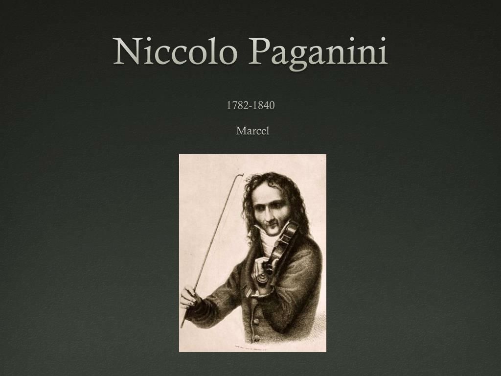 PPT Paganini 1782 1840 PowerPoint Presentation, Free Download