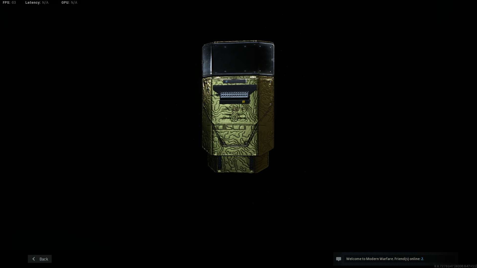 IW made the gold riot shield camo cover the entire riot shield. Thanks!