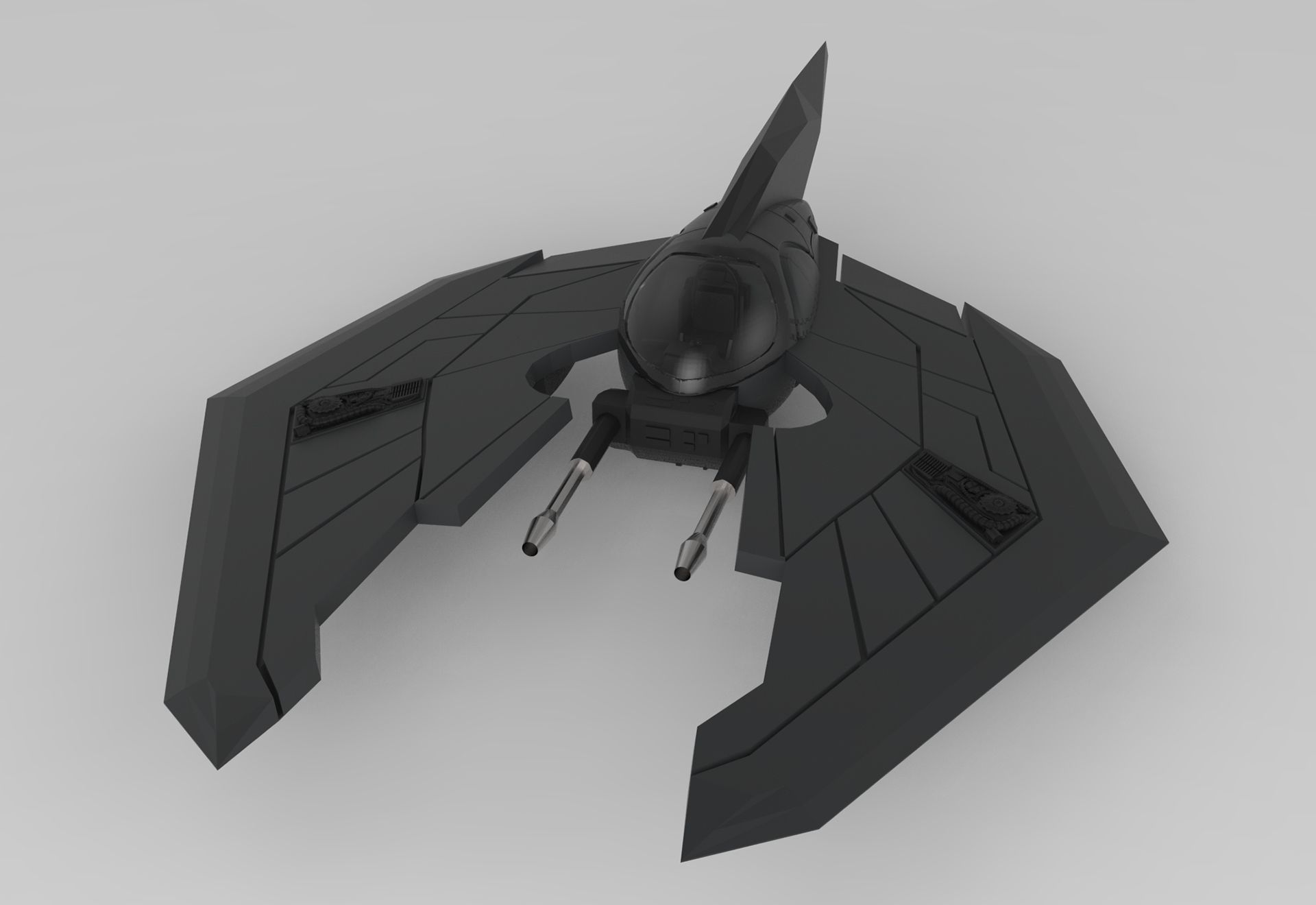 Sci Fi Alien Fighter Space ShipD Model. Space Ship Concept Art, Sci Fi, Spaceship Art