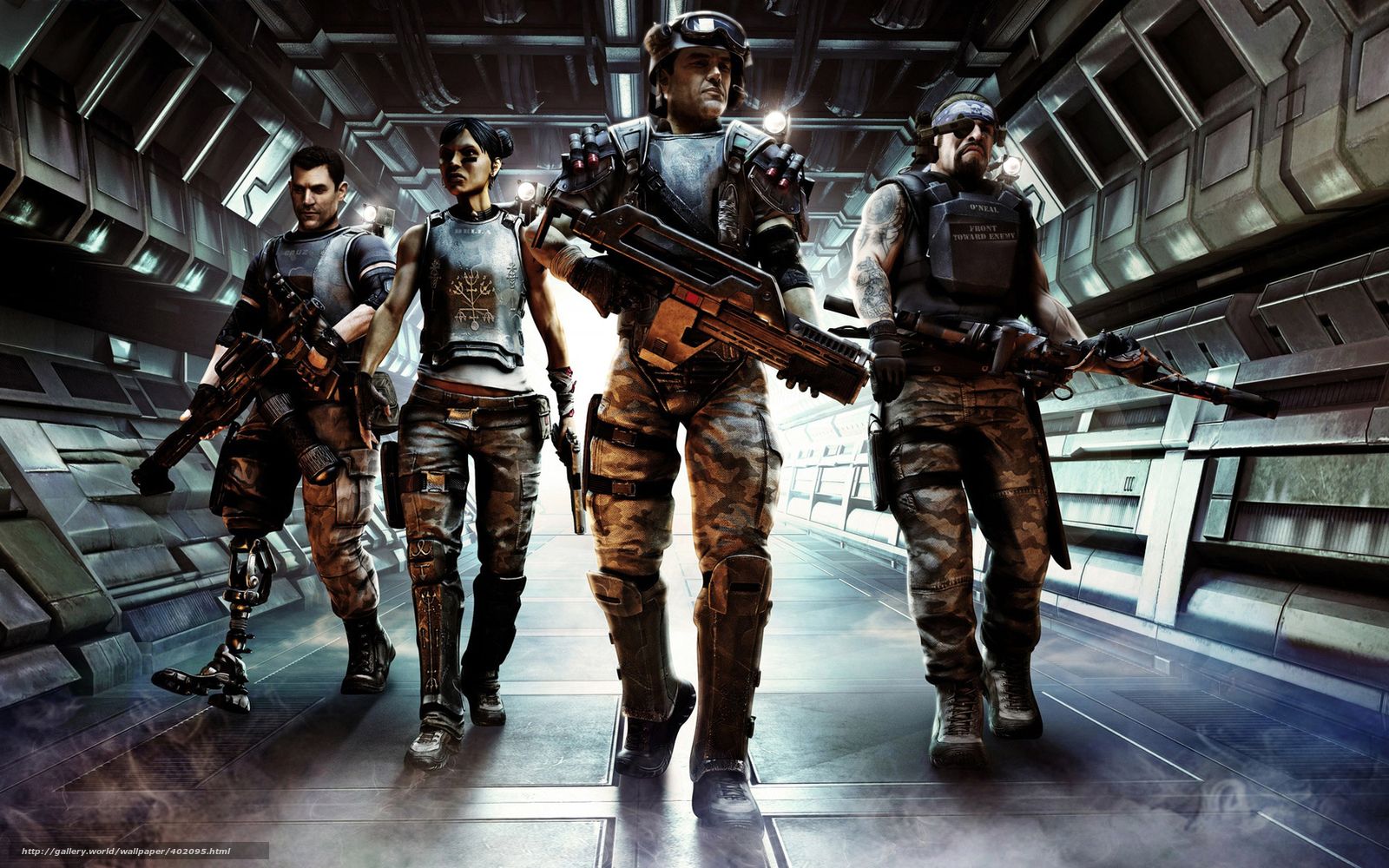 Download wallpaper Aliens: Colonial Marines, Soldiers, fighters, Marines free desktop wallpaper in the resolution 1680x1050