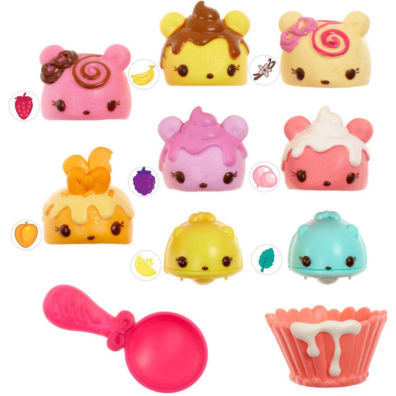 Num Noms Scented Deluxe Cupcake Party Pack, 8 Pack