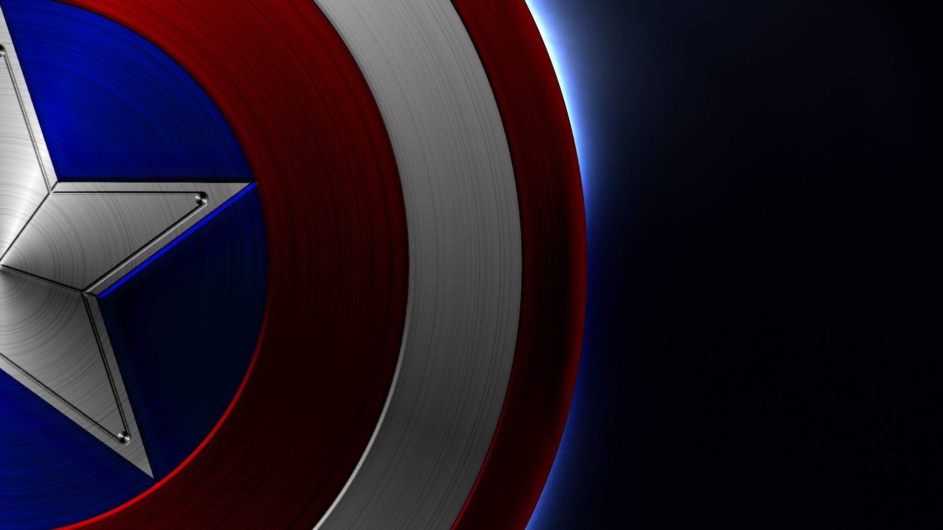 Captain America Logo 3D Wallpaper
