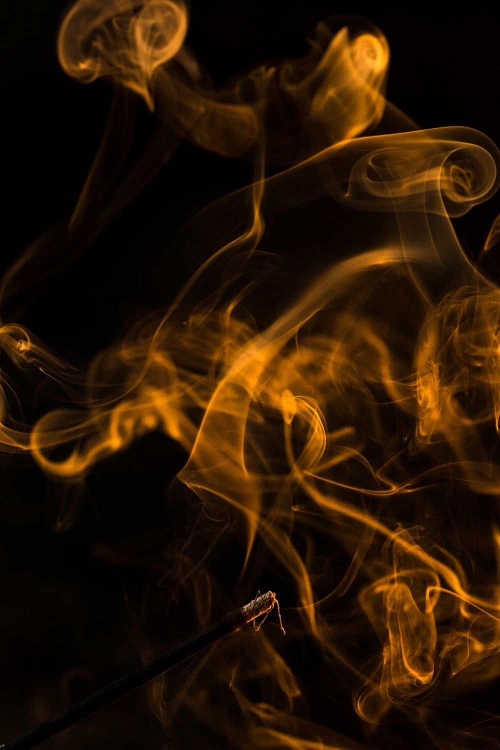 Orange Smoke Picture. Download Free Image
