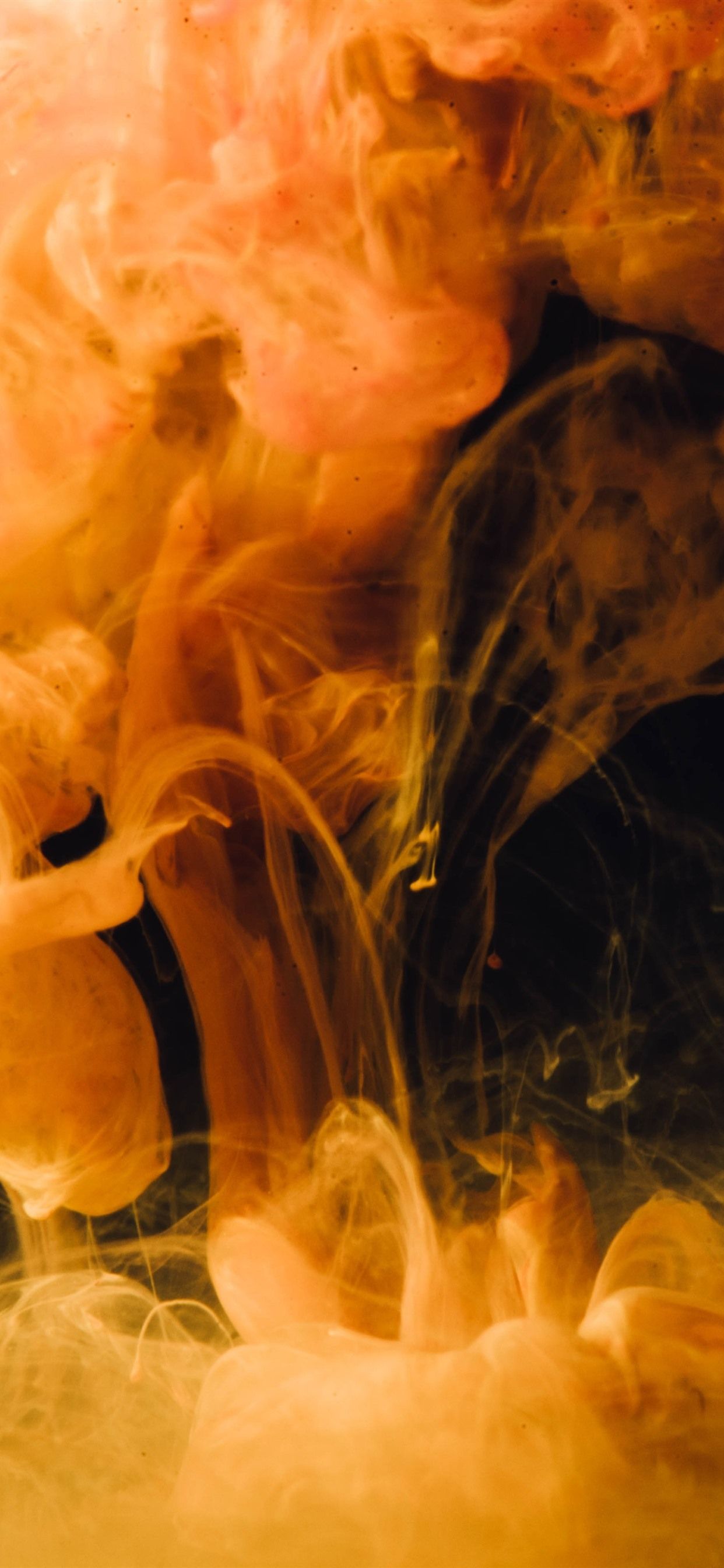 Yellow Smoke, Abstract 1242x2688 IPhone 11 Pro XS Max Wallpaper, Background, Picture, Image