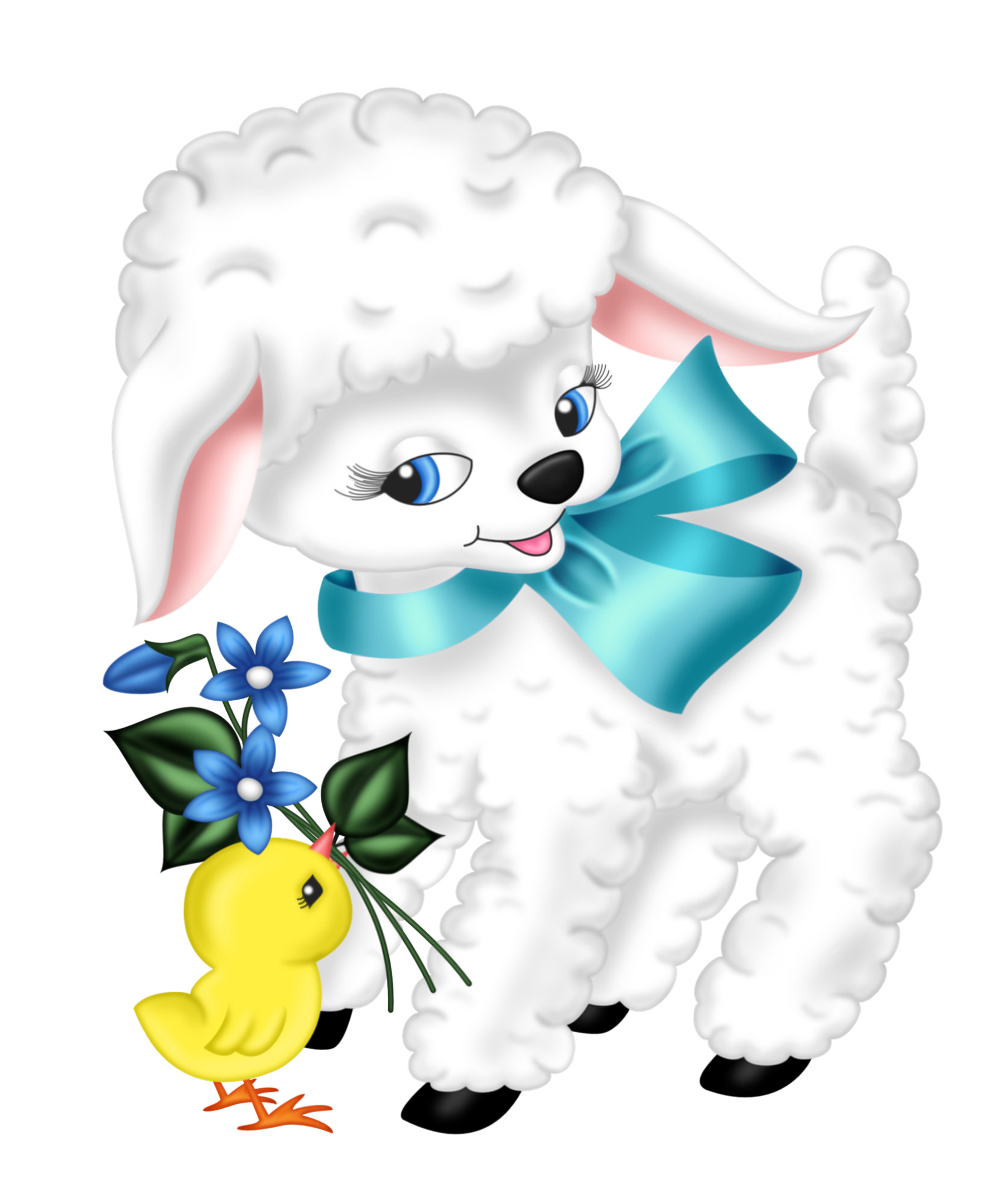 Transparent Easter Lamb And Chicken PNG Clipart Picture Quality Image And Transparent PNG Free Clipart
