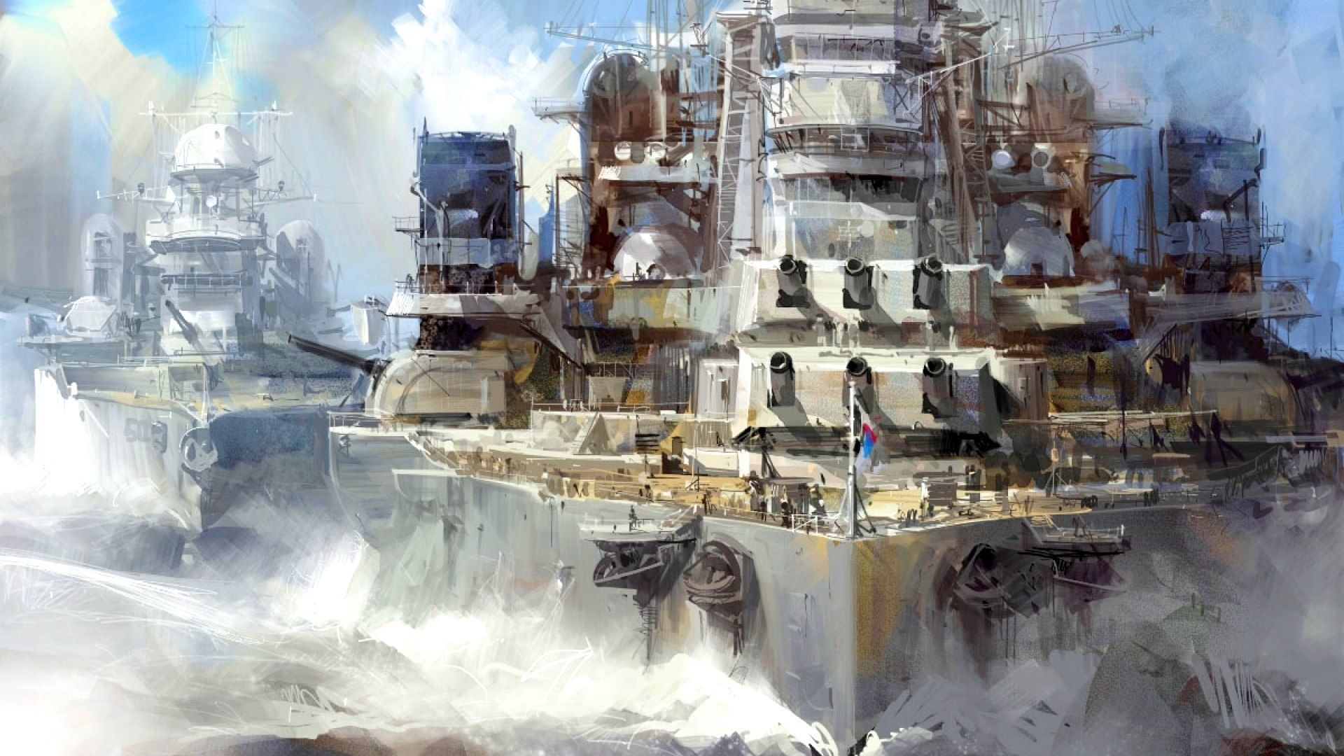 Battleships in the ranks wallpaper and image, picture, photo