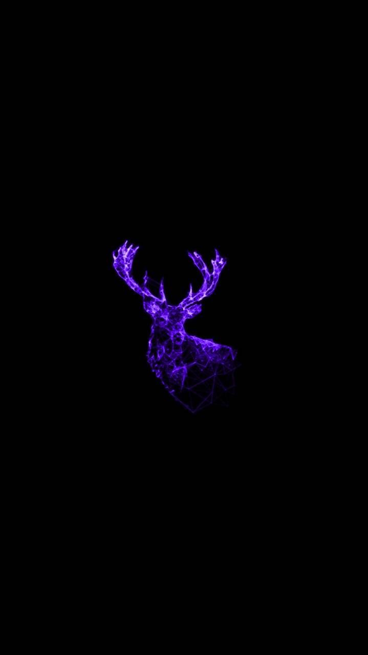Purple deer wallpaper