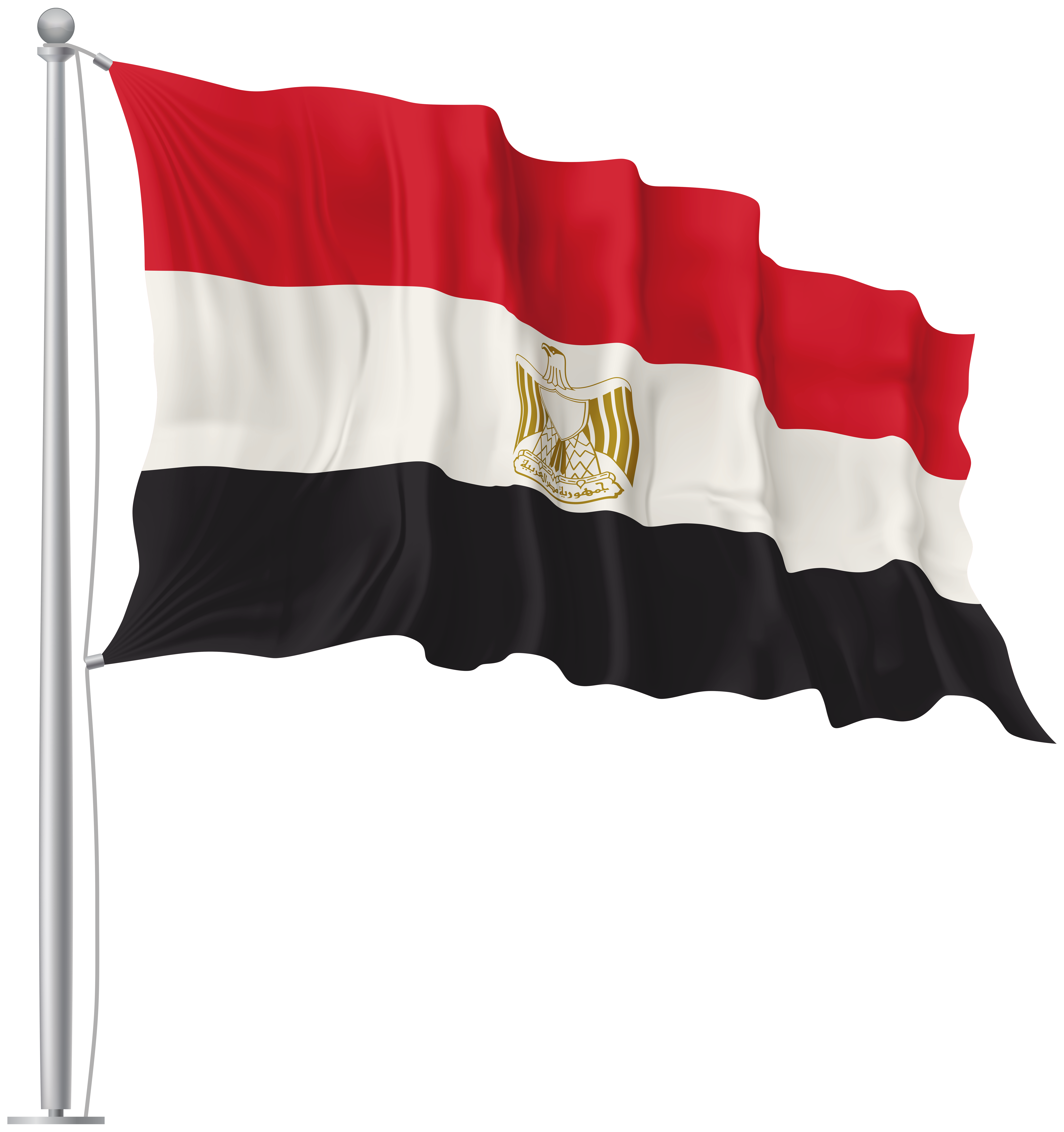Egypt Waving Flag PNG Image Quality Image And Transparent PNG Free Clipart