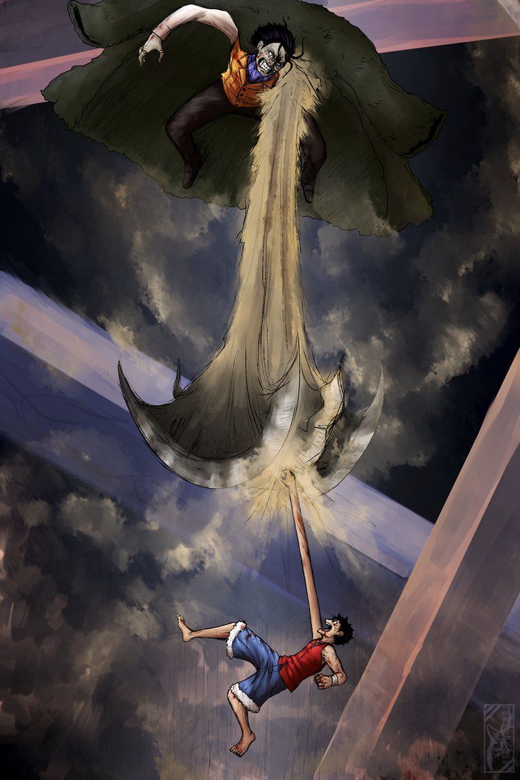 Luffy Vs Crocodile Alabasta. One piece anime, Sir crocodile, One piece crew