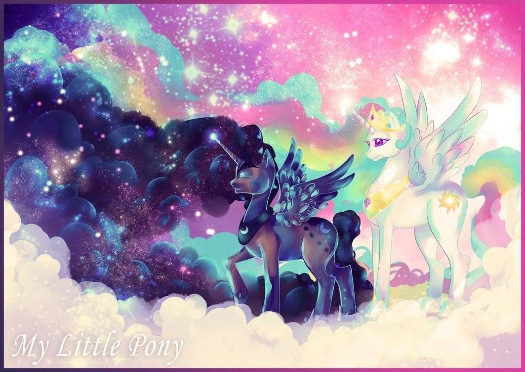 Luna and Celestia wallpaper Little