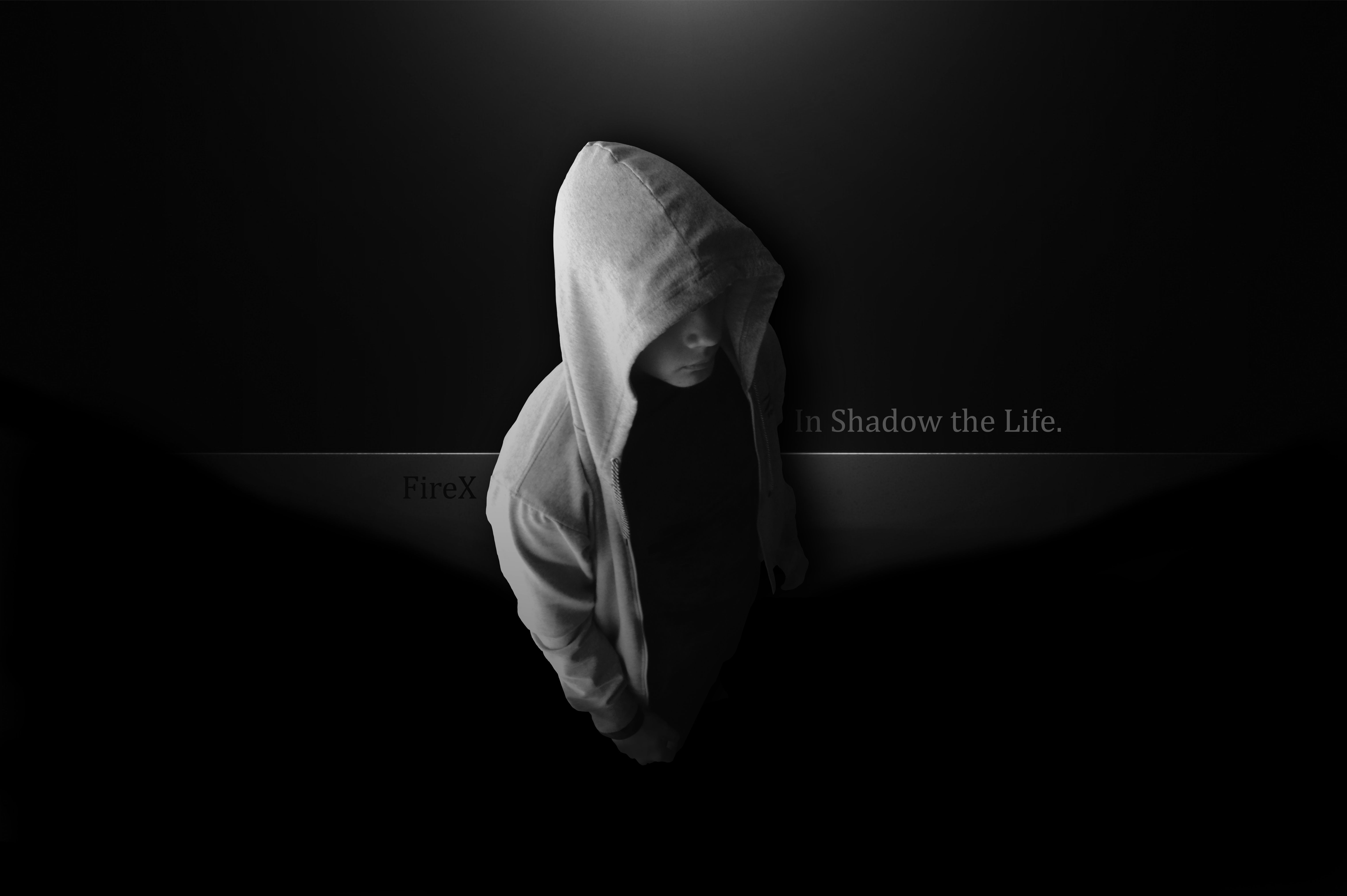 Download wallpaper darkness, people, hood, FireX, in shadow the life, section men in resolution 6088x4049