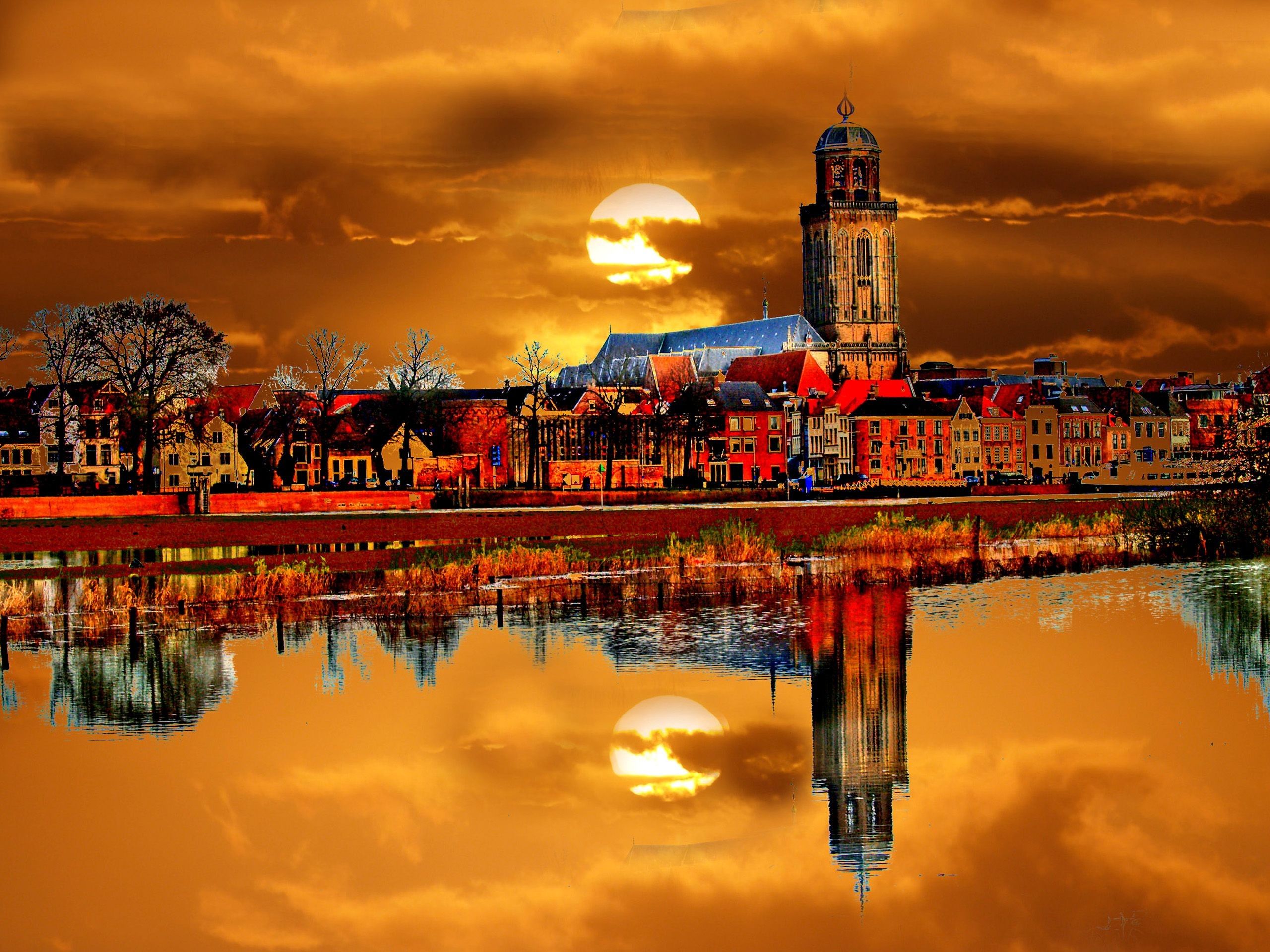 Deventer, Netherlands, Full, Screen, Background, Image, HD, Wallpaper, Of, Netherlands, Cool, High Resolution, Abstract, 2560x1920