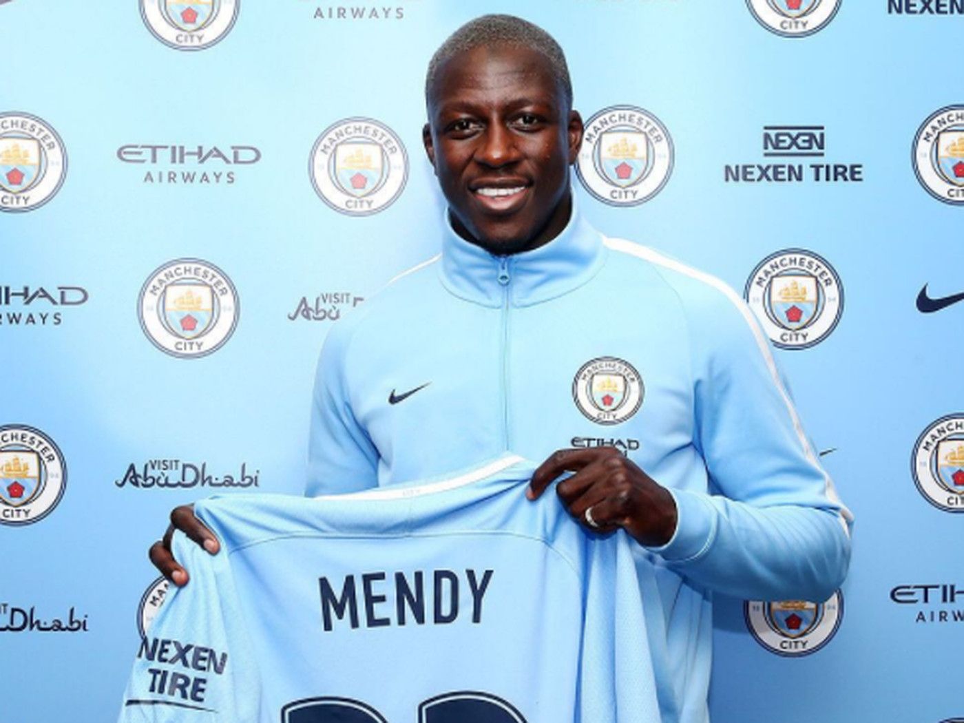 Manchester City confirm Benjamin Mendy kit number and Blue
