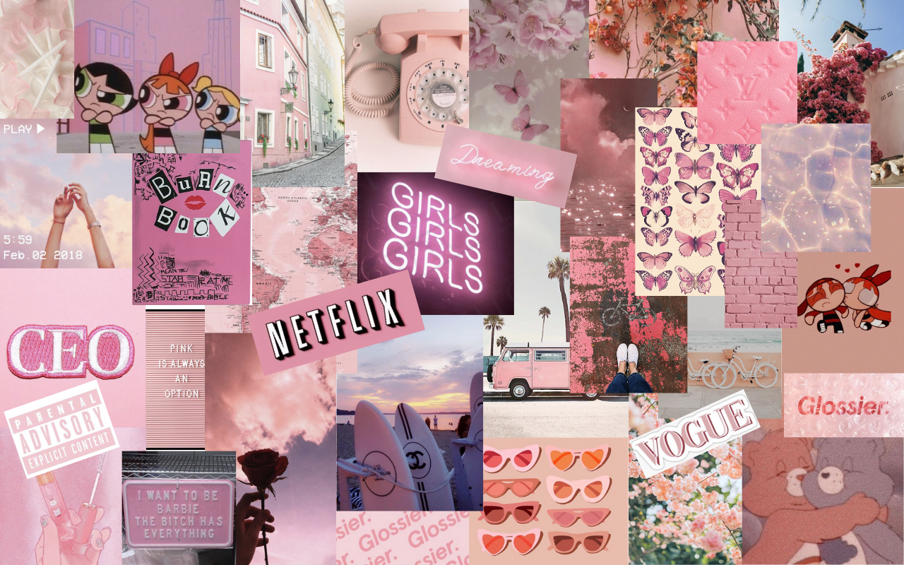 Cute Pink Aesthetic Wallpaper Desktop