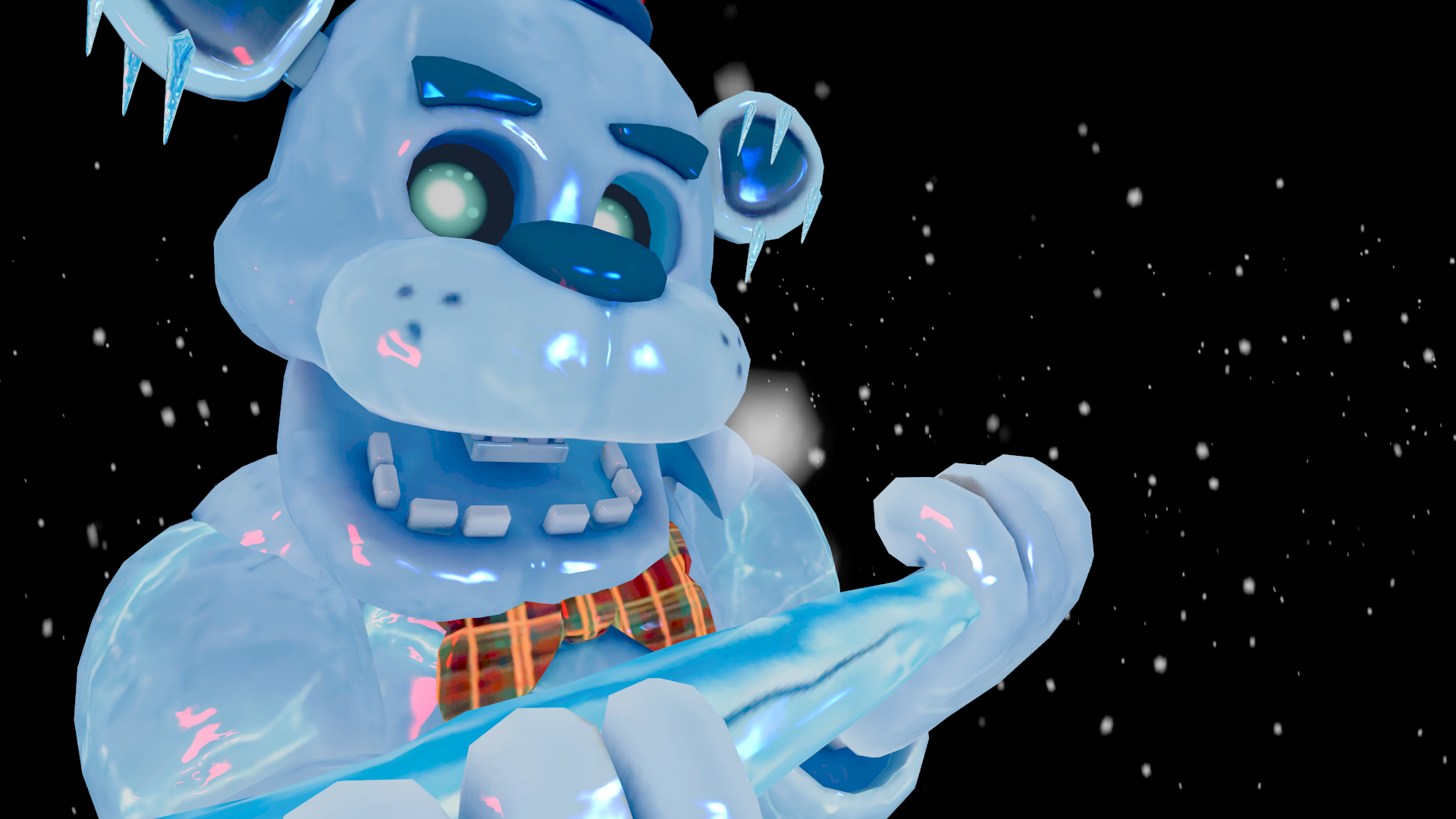 Freddy Frostbear (Model by: tetTris) (Snow particles by: TacoVFX)