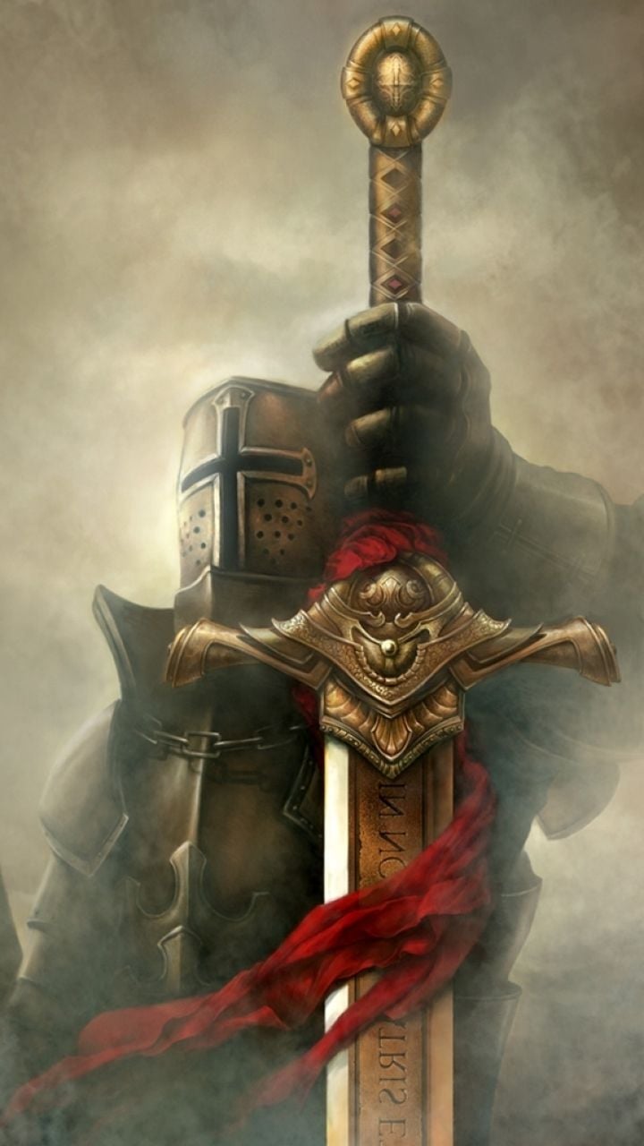 Knight Sword Wallpaper Desktop Background. Knight sword, Templar knight tattoo, Knight tattoo