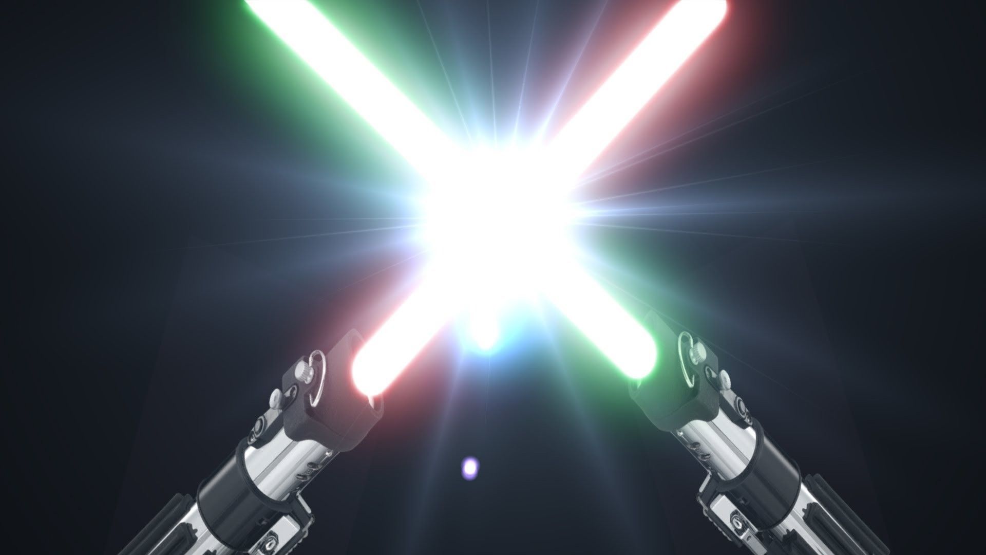 Star Wars Lightsaber Battle Wallpaper