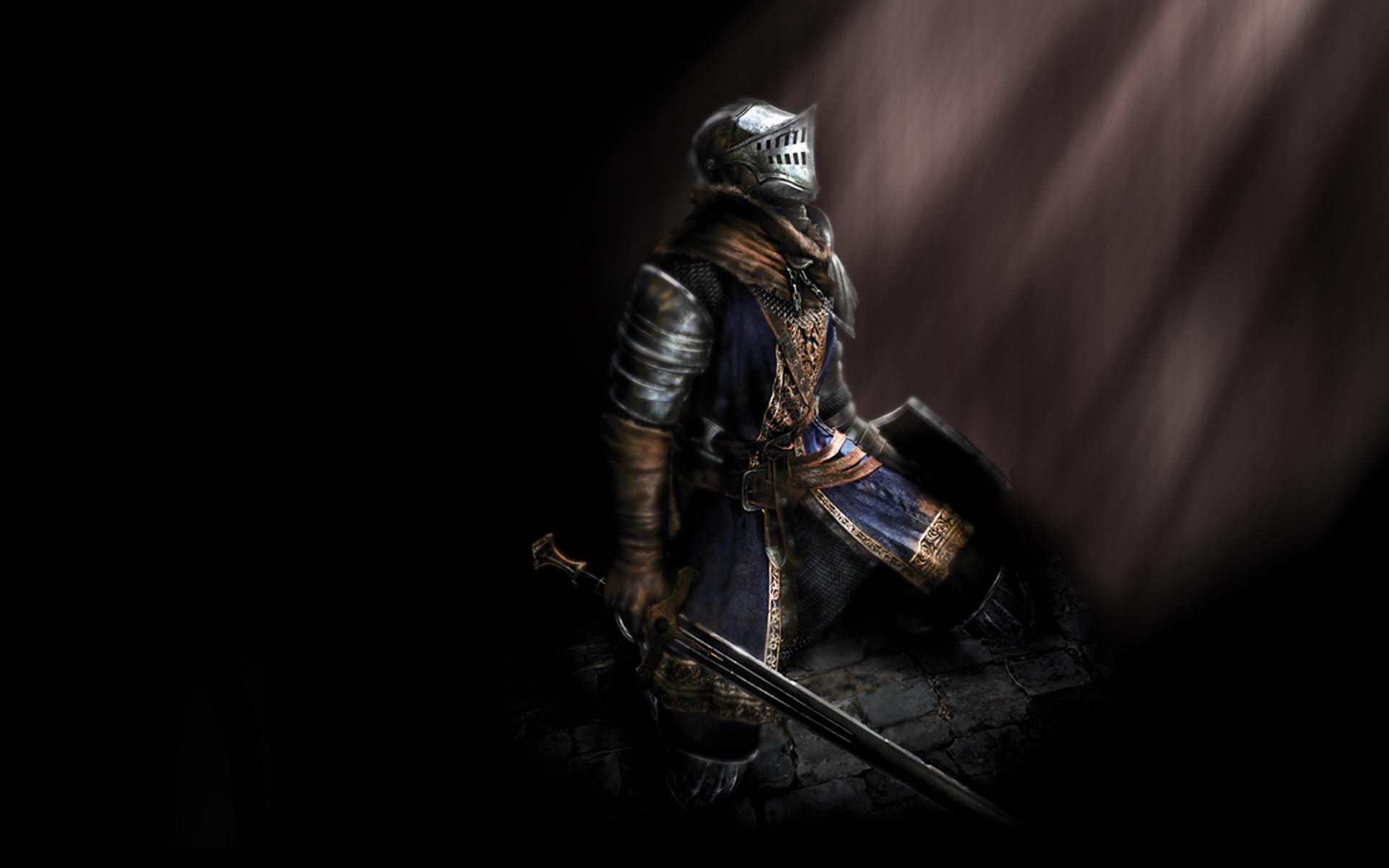 knights, helmets, swords, Dark Souls, elite knight armor wallpaper
