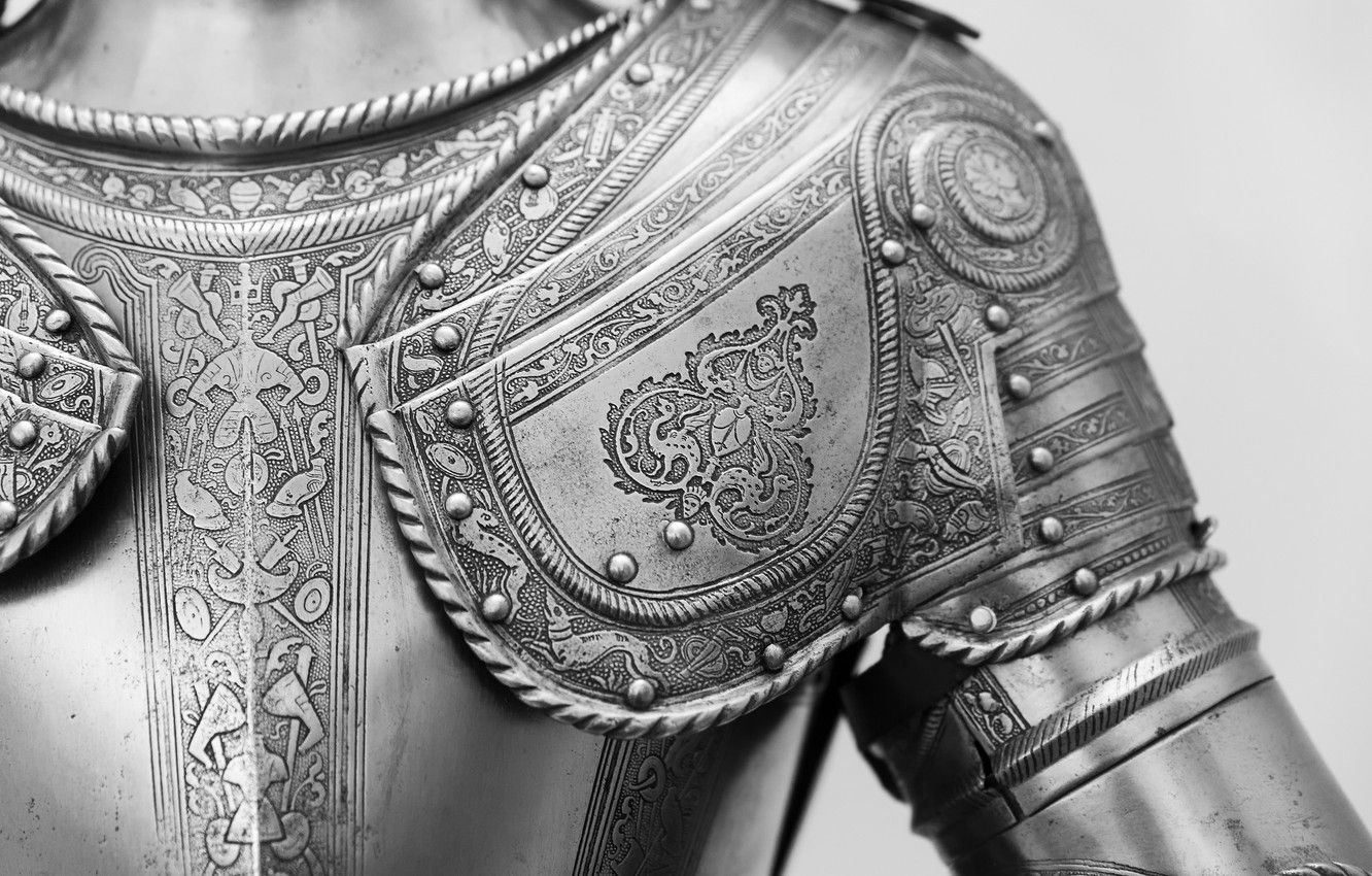 Wallpaper metal, pattern, armor, knight image for desktop, section стиль