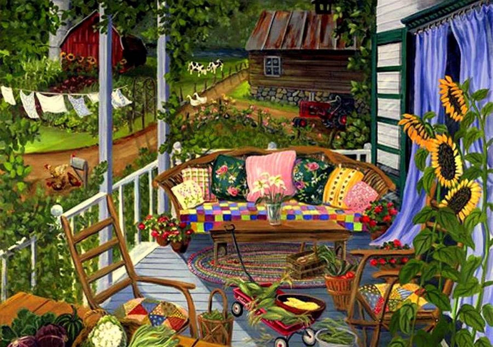 Country Garden Wallpaper