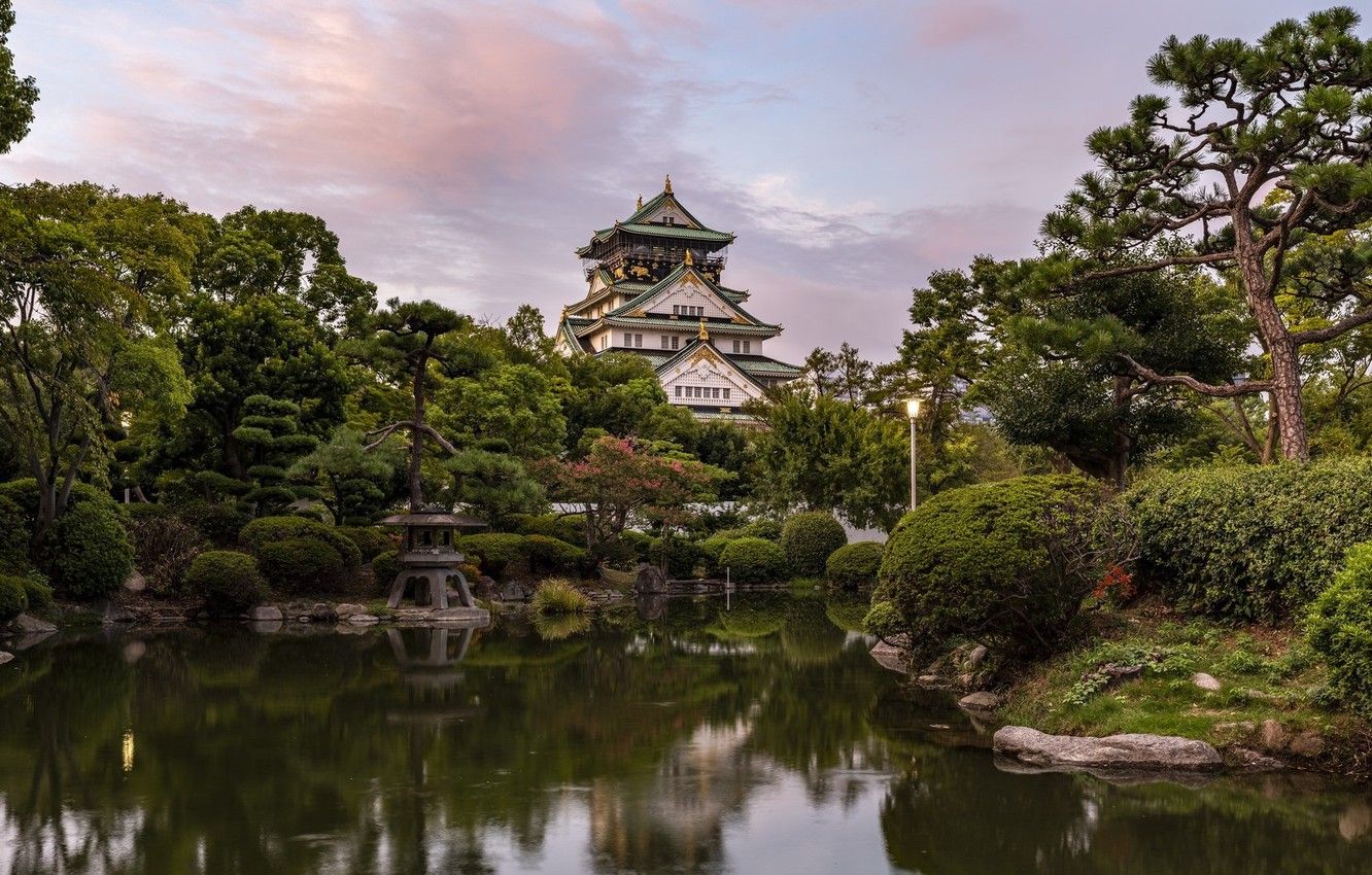 Wallpaper castle, Japan, Osaka, Japan Castle image for desktop, section город