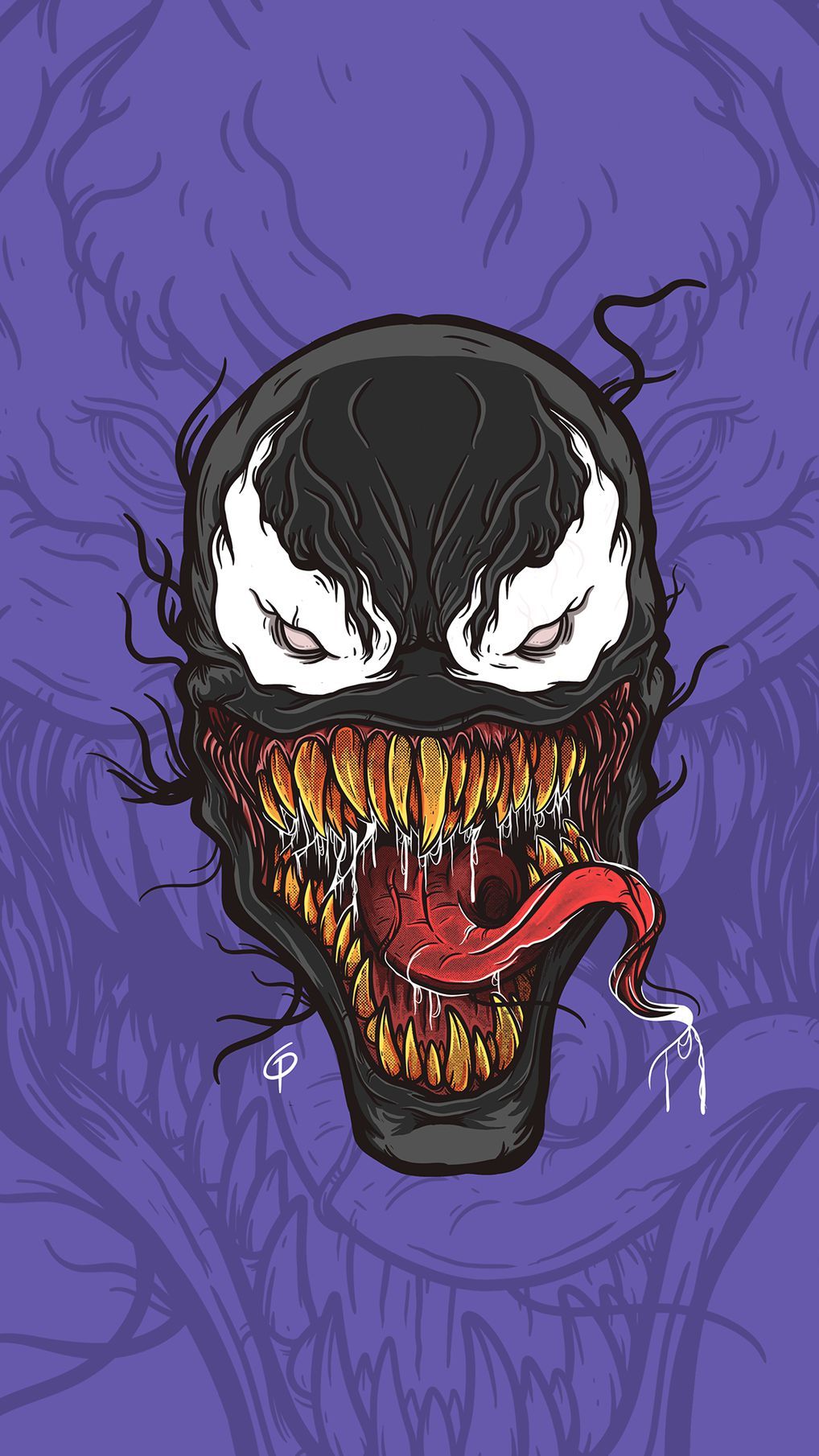 Venom Face HD Wallpaper Wallpaper, iPhone Wallpaper